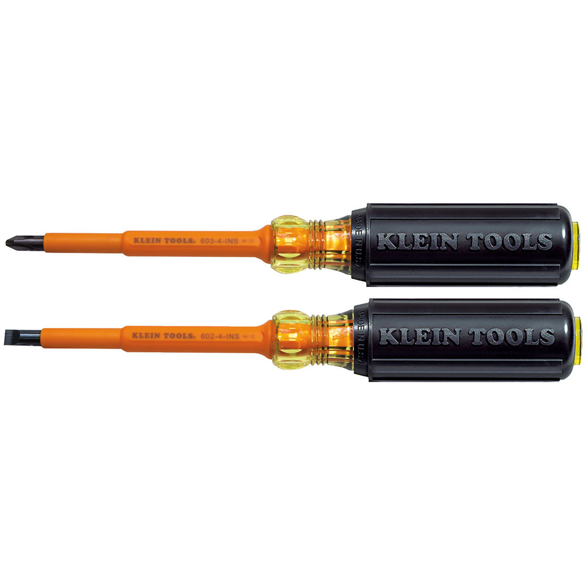Klein Tools, Screwdriver Set, 1000V Insulated Slotted and Phill, Drive Type Combination, Model# 33532-INS