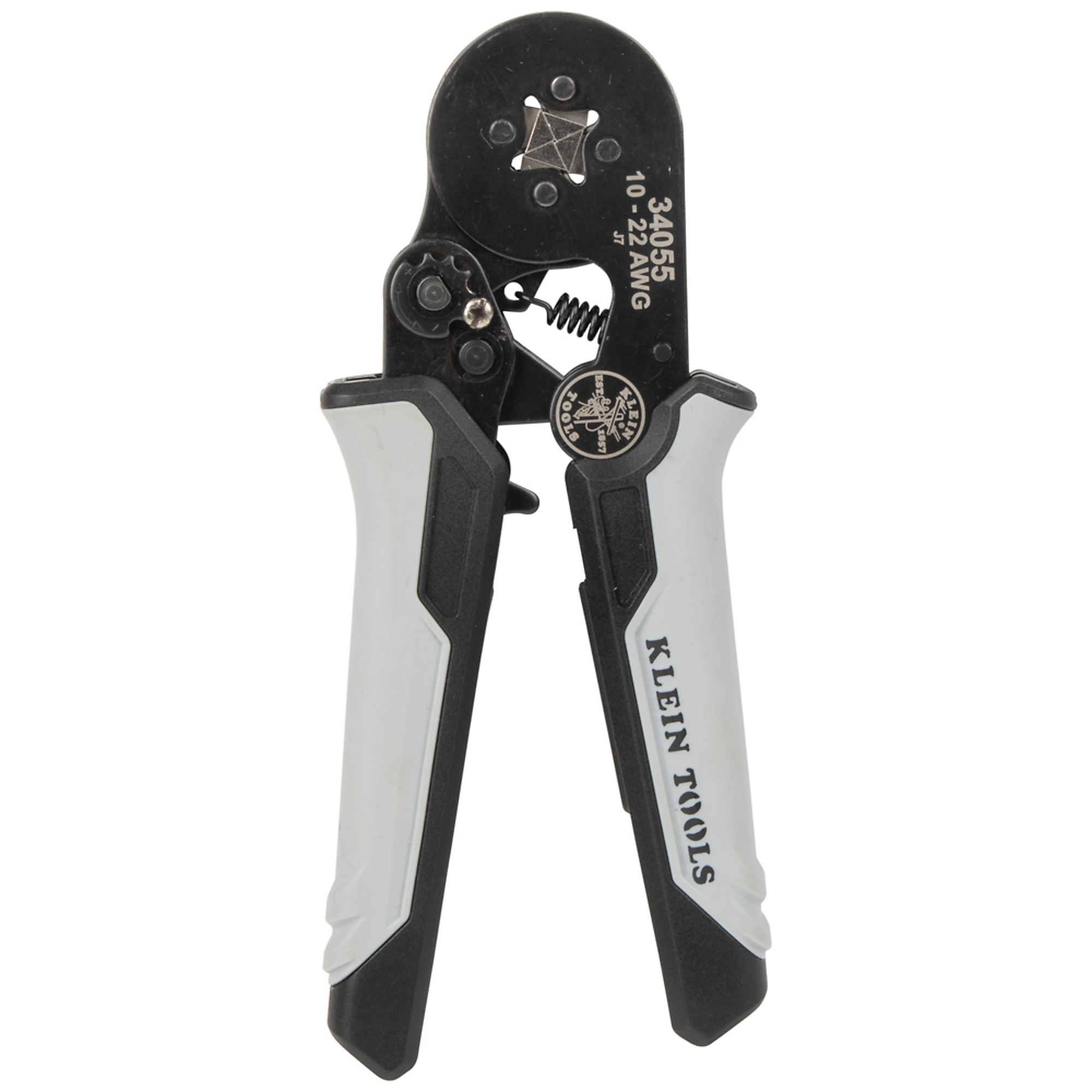 Klein Tools Ratcheting Ferrule Crimper, Square, 10–22 AWG, Model# 34055