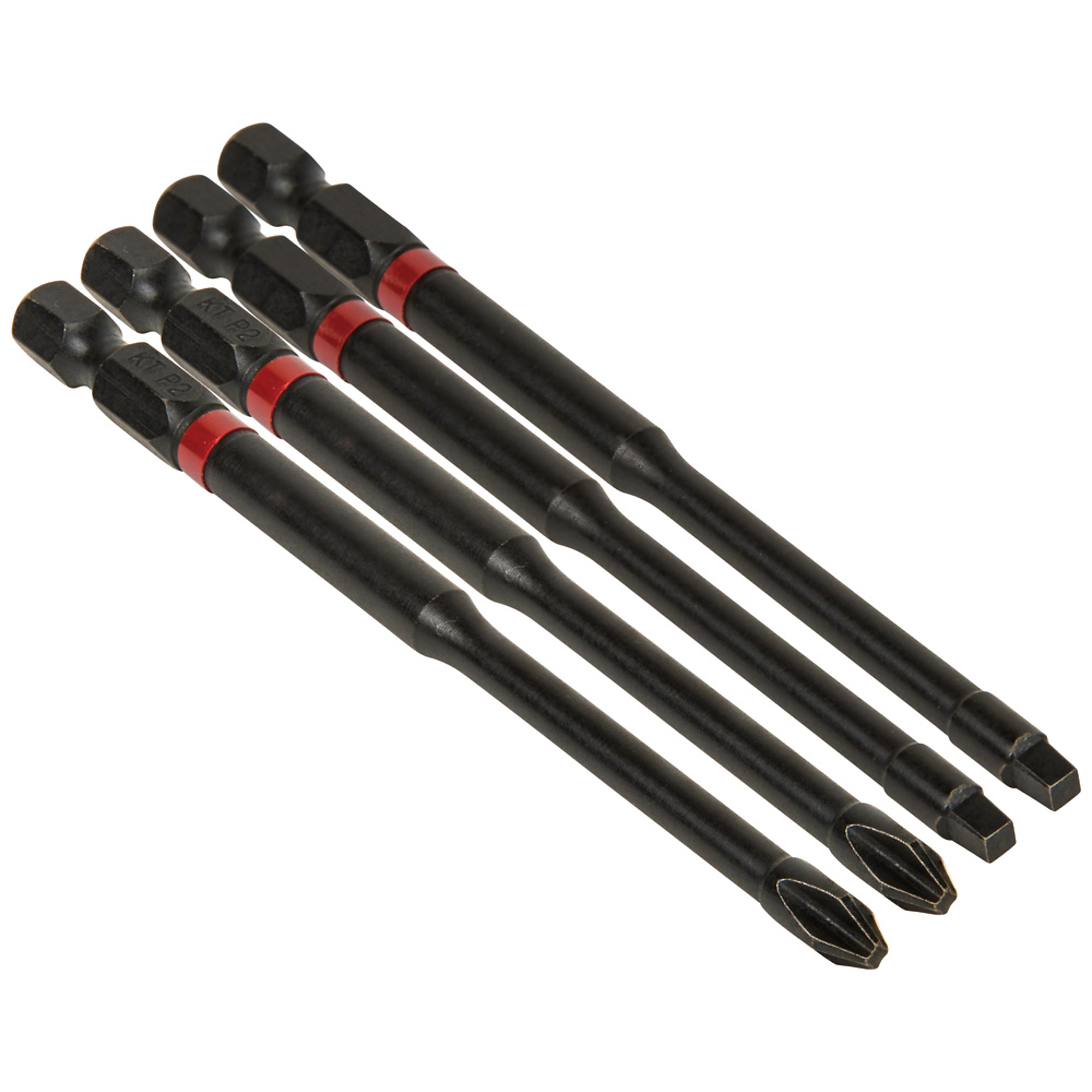 Klein Tools, Pro Impact Power Bits, Assorted 4-Pack, Size (SAE) Multiple in, Included (qty.) 4 Model# 32795