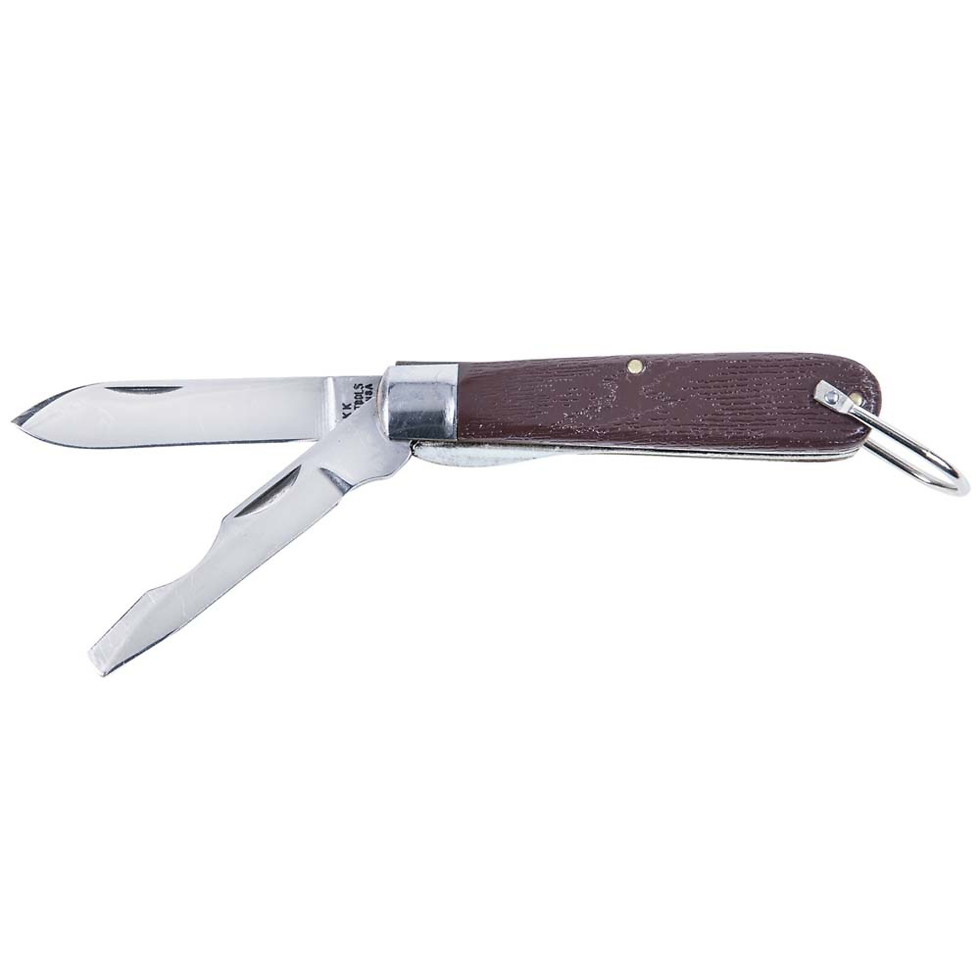 Klein Tools, 2 Blade Pocket Knife, Steel, 2-1/2in. Blade, Blades (qty.) 2 Knives (qty.) 1 Folding, Model# 1550-2
