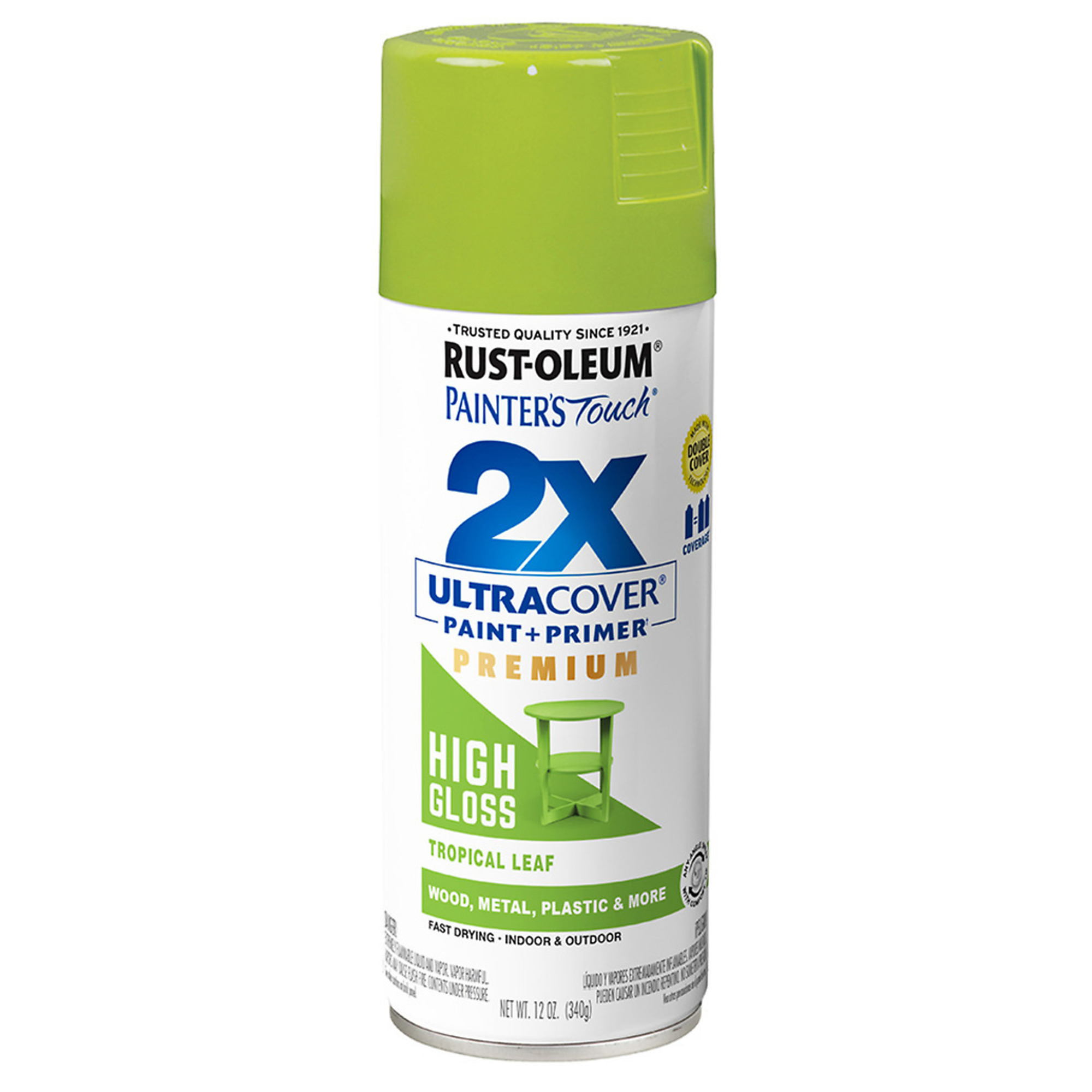 Rust-Oleum Painter's Touch 2X Spray Paint - 12 Oz., Tropical Leaf, High Gloss, Model# 331179DS