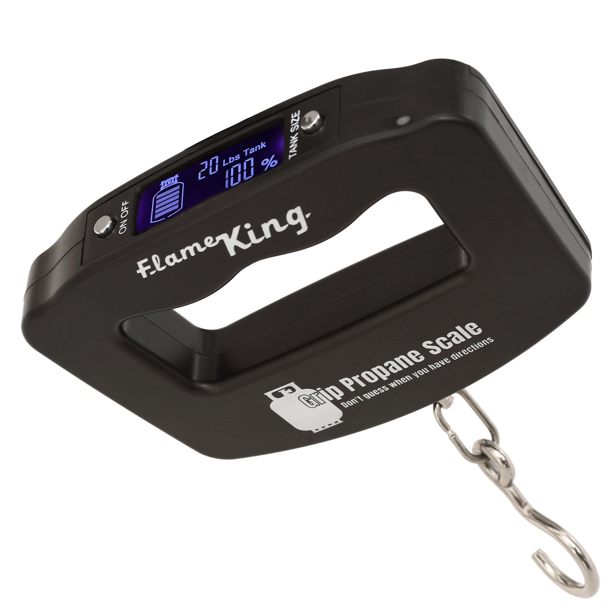 Flame King, Gauge Scale w/ Digital Indicator, Included (qty.) 1 Material Plastic, Compatible With 5 10 20 30 and 40 lb Propane tanks, Model# YSNGPS