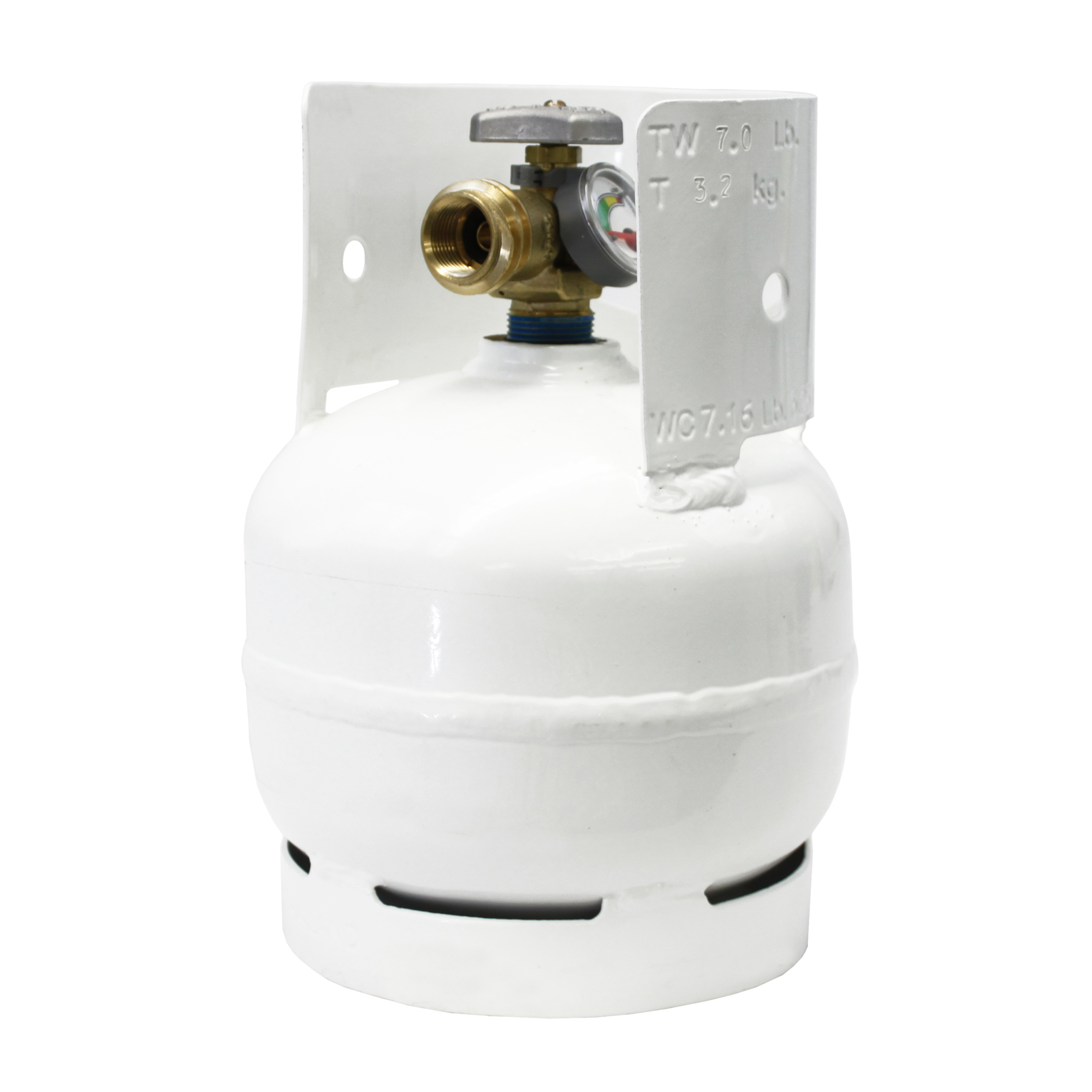 Flame King, 3lb Steel Propane Tank, Included (qty.) 1 Material Steel, Compatible With Portable Grills, Fire Pits, Heaters and Overlandi, Model# YSN03