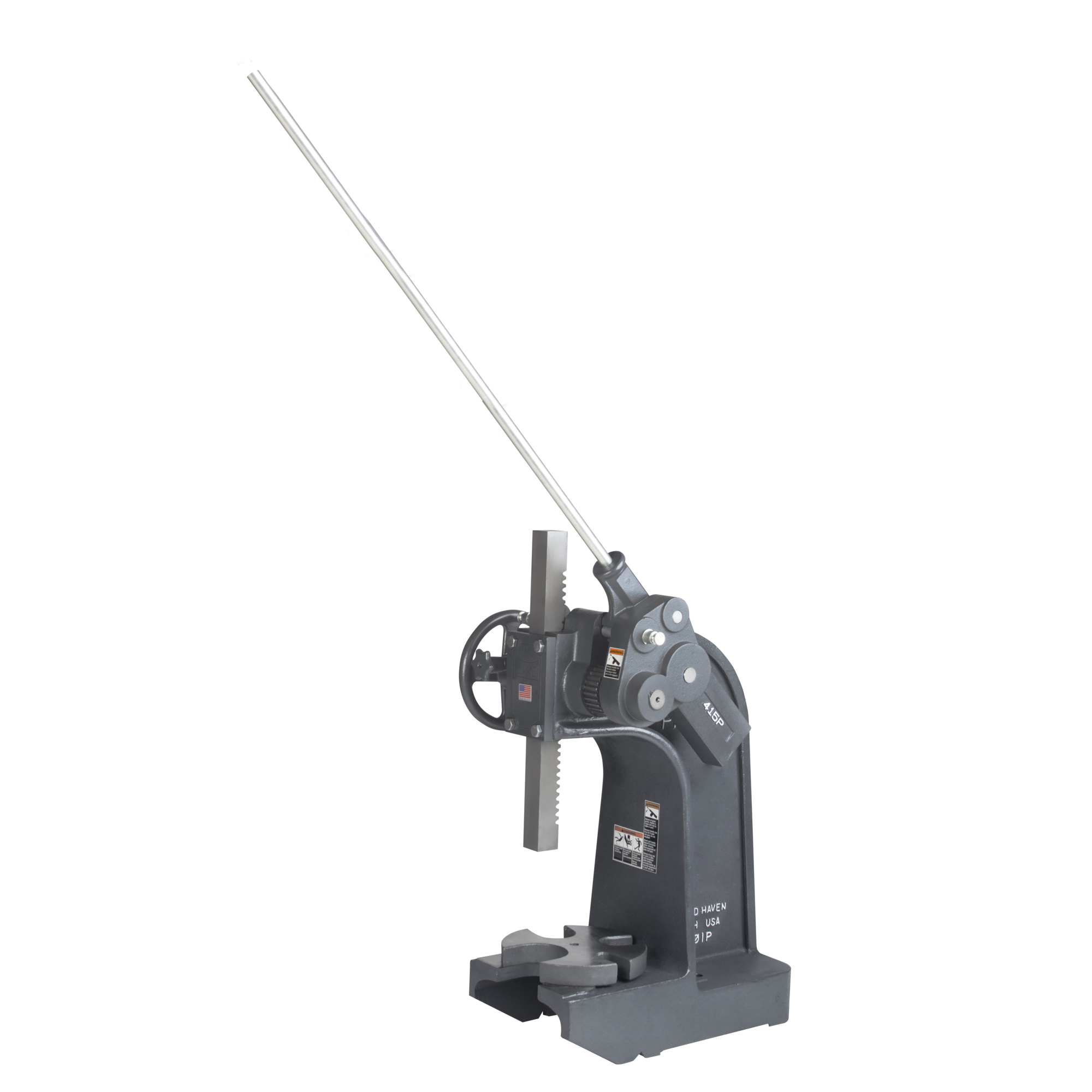 Dake, 12-ton Compound Leverage Press, Continuous Force 12 Tons, Anvil Diameter 2 in, Arbor Press Height 35.5 in, Model# D-903005