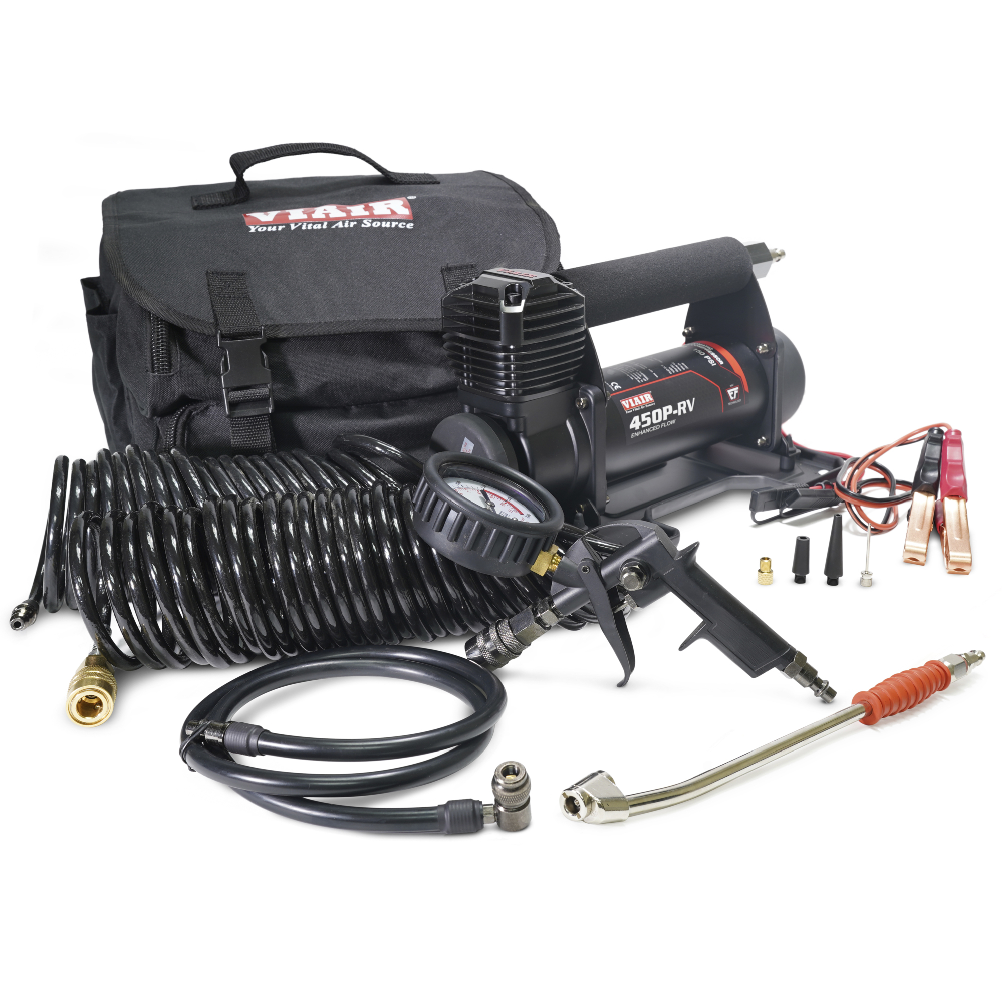 Viair, 450P EF RV Portable Air Compressor Tire Inflator, Max. PSI 150 Power Source Electric, Model# 45157