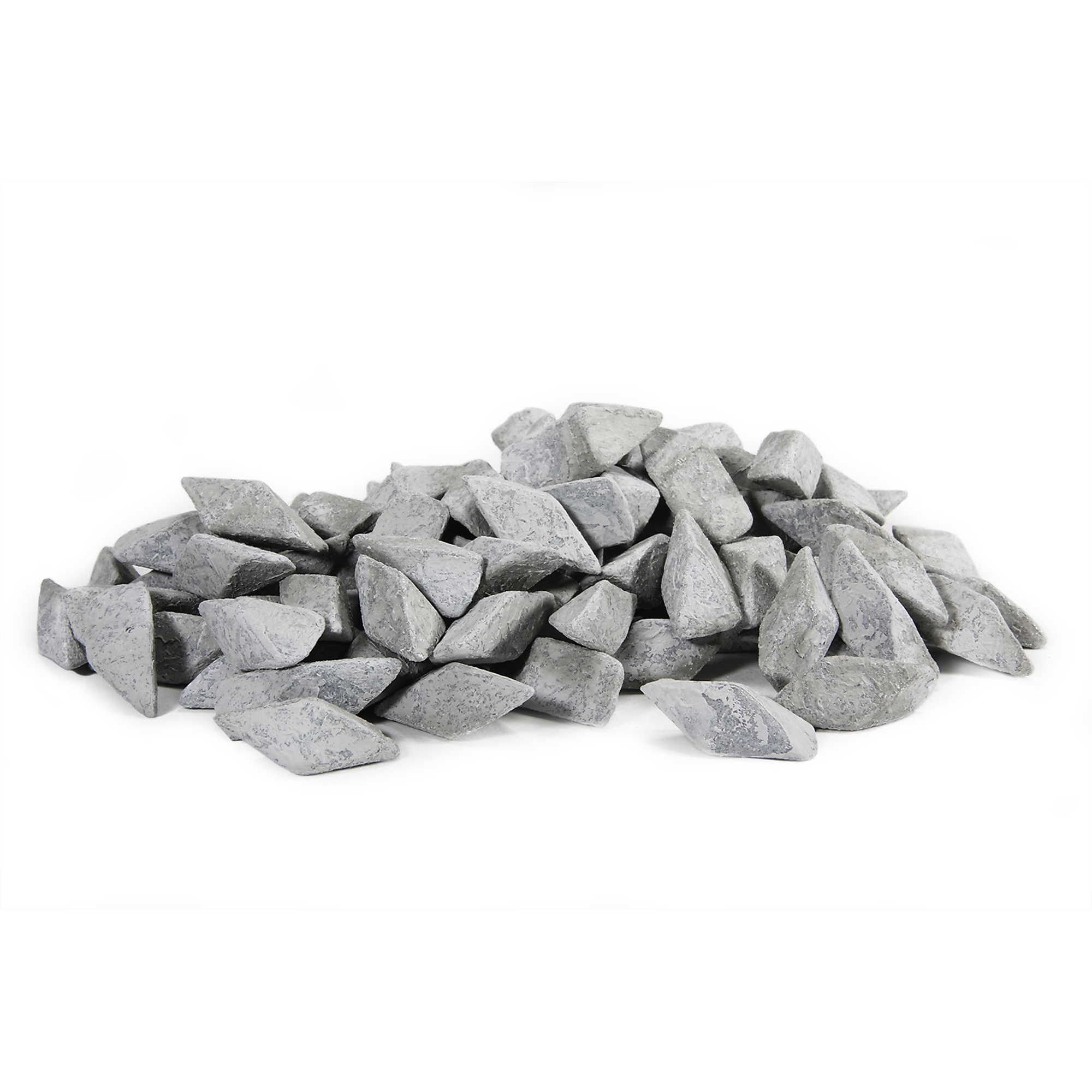 Raytech, 3/8 CERAMIC POLYHEDRON 50 LBS., Material Ceramic, Grade Medium, Pieces (qty.) 1 Model# 41331R