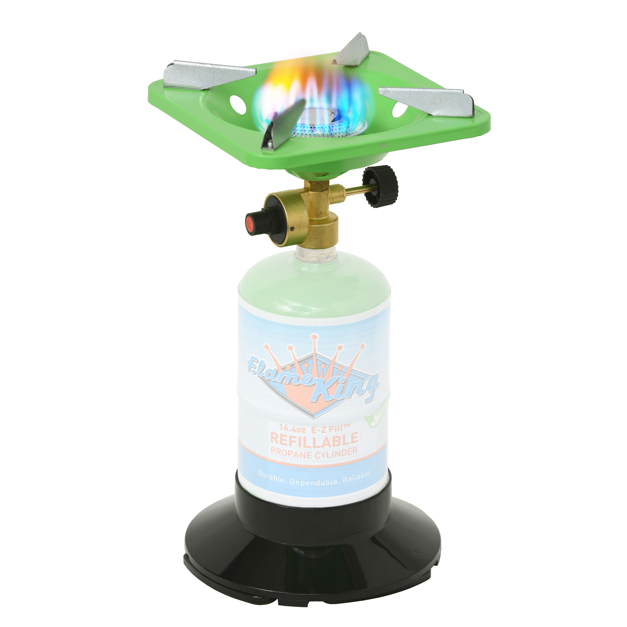 Flame King, Single Burner w/ 1 Lb base, Fuel Type Propane, Model# YSNVT-508