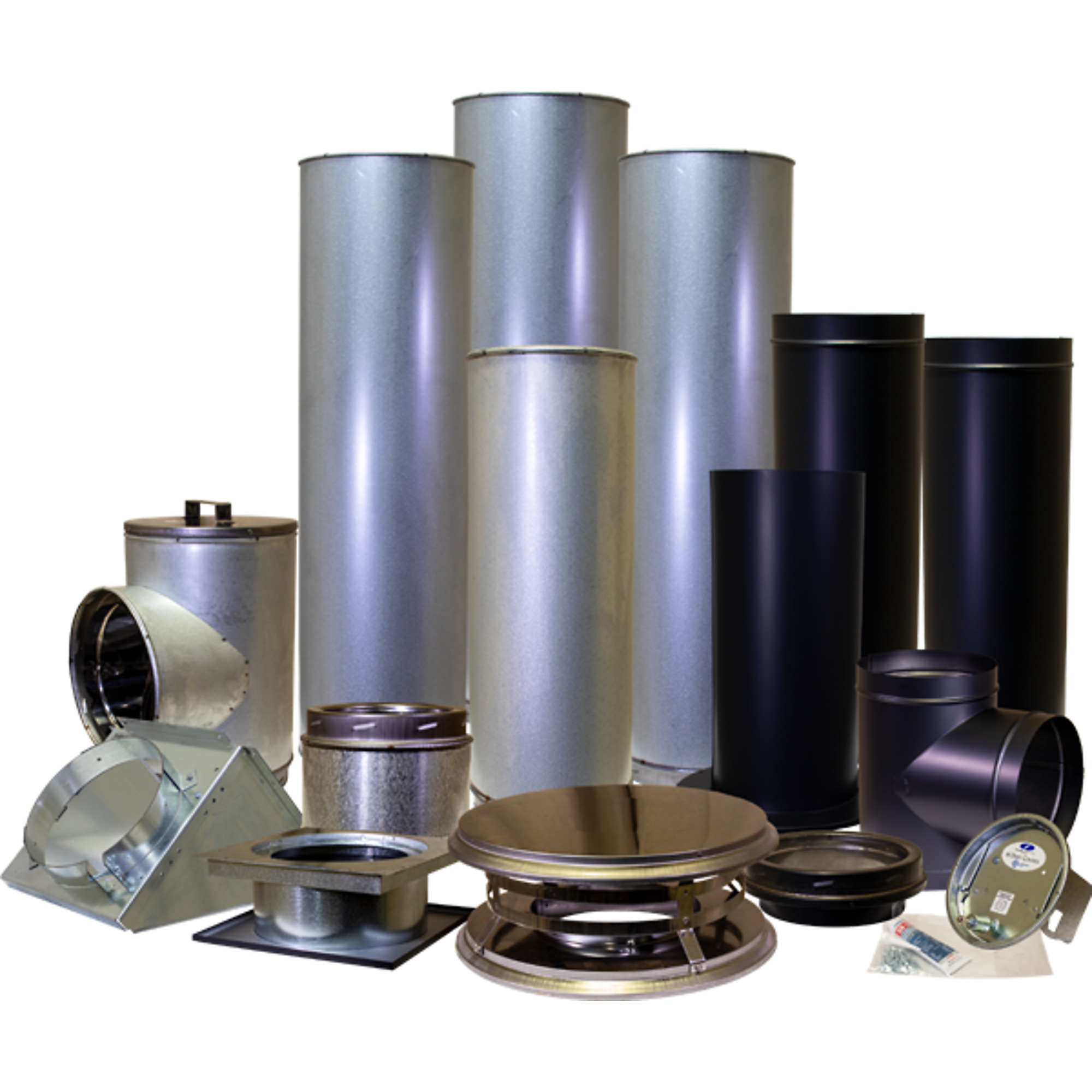 Lanair, XT 6in. CHIMNEY KIT WALL, Material Galvanized Steel, Model# 81010447