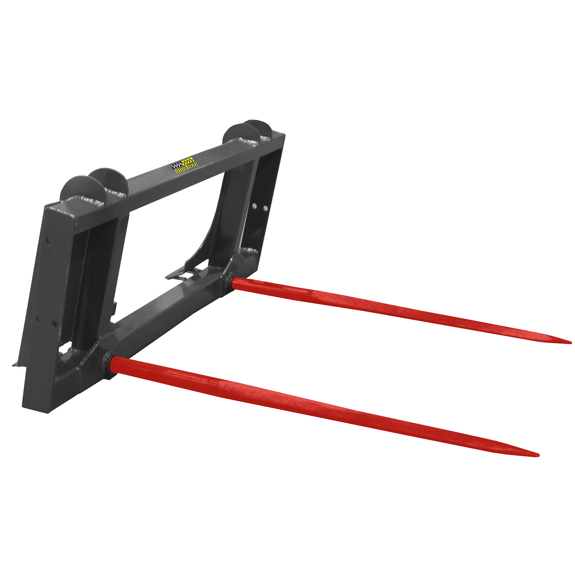NorTrac ALO/EURO Double Bale Spear Frame, 2000-Lb. Capacity, (2) 49in. Bale Spears