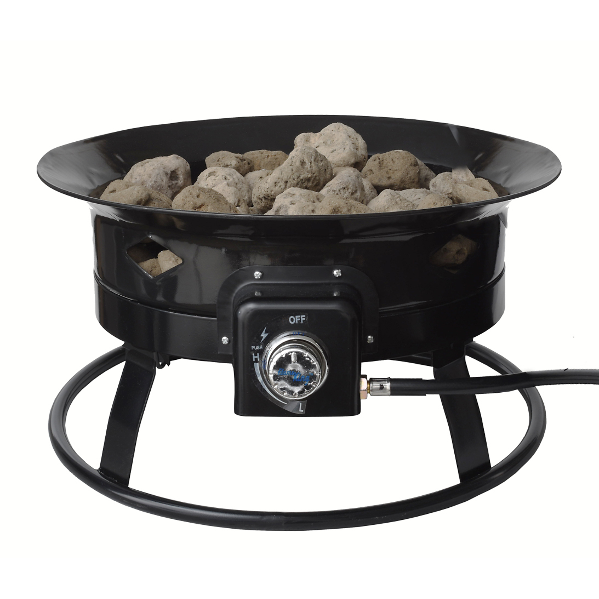 Flame King, 19in. Fire Bowl w/ Self Igniter Cover, Diameter 19 in, Model# FKG6501D