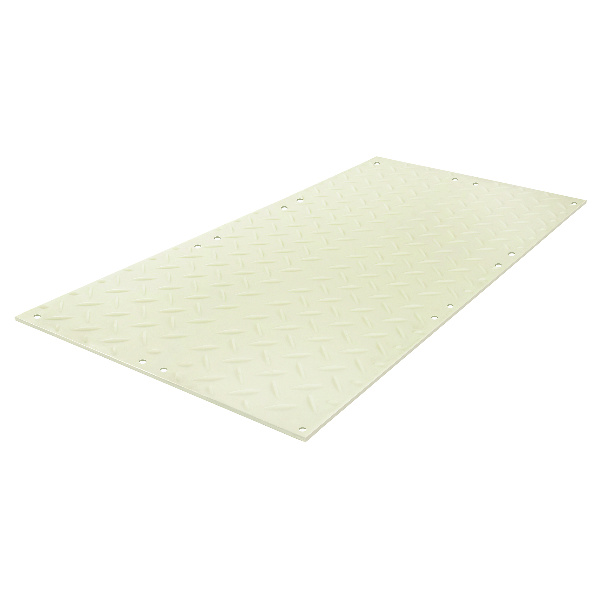 Checkers AlturnaMAT Ground Protection Mat, Clear, 4ft.W x 8ft.L, Diamond Plate Tread Design, Model# CM48