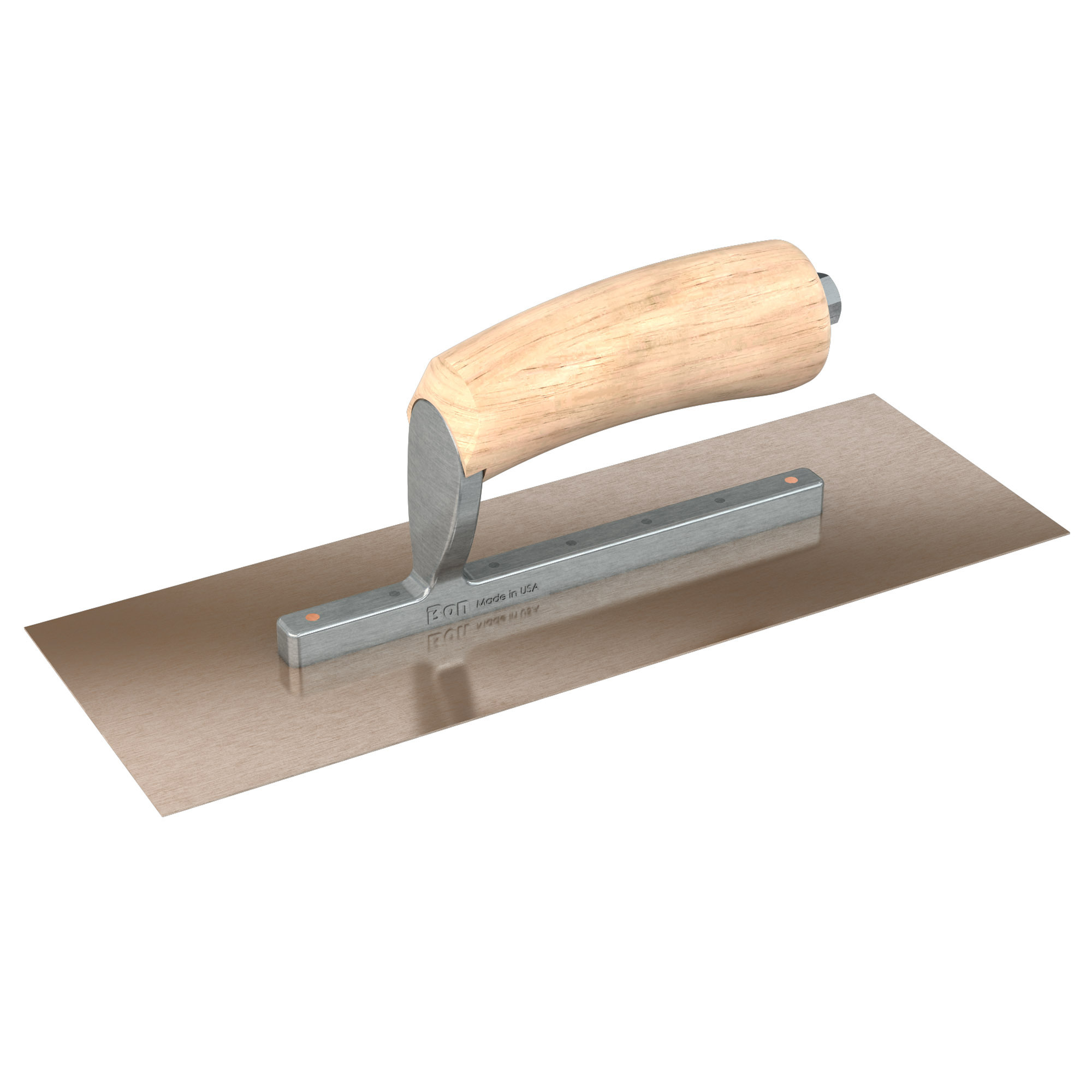 Bon Steel City, Finish Trowel-Sq.-Gs-11.5 x 4.5-Wd-Short Shank, Width 4.5 in, Length 11.5 in, Blade Material Stainless Steel, Model# 66-138