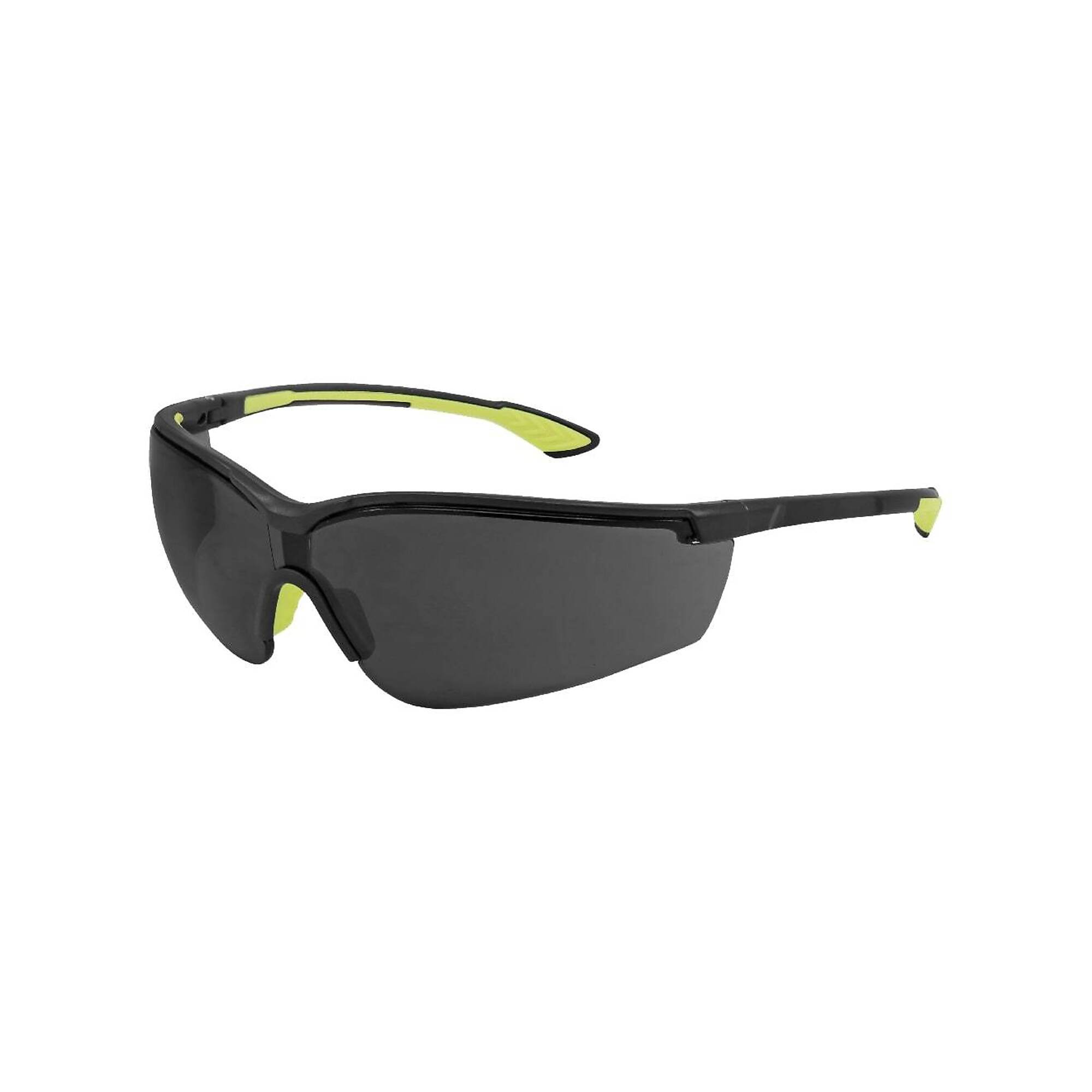 Bullhead Safety Chromis™, Smoke PFT Lens, Black Frame Safety Glasses - 12 Pairs, Frame Color Black, Lens Color Gray, ANSI Z87 Compliant, Model# BH3453PFT