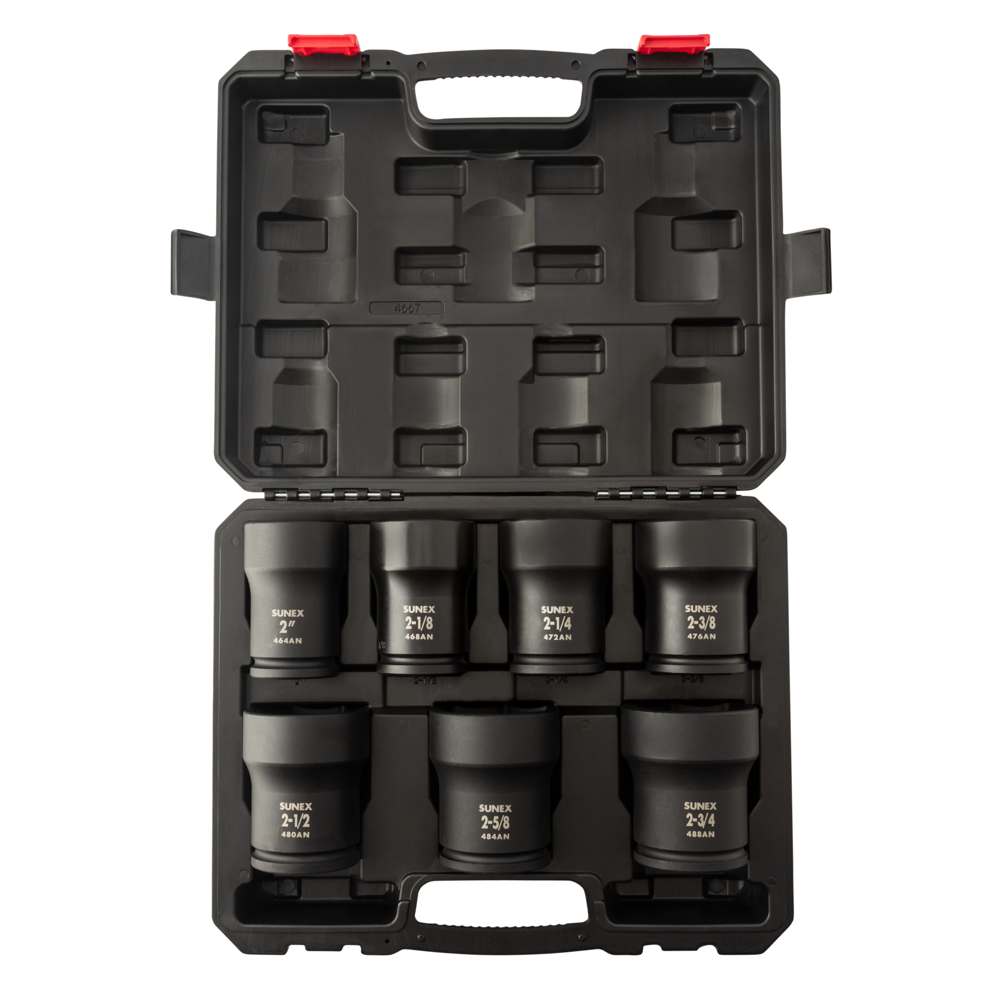 Sunex Tools SAE 6-Point Deep Truck Pinion Locknut Socket Set — 3/4in. Drive, 7-Piece, CR-MO Alloy Steel, Model# 4667