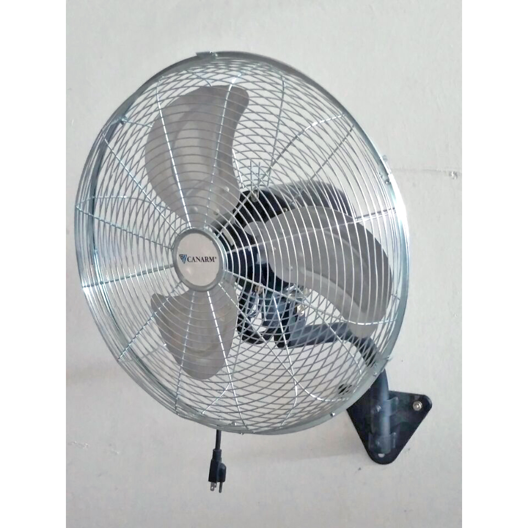 Canarm, 24in. Horizontal oscilating air flow fan, Fan Type Wall Mount, Fan Diameter 24 in, Air Delivery 5944 cfm, Model# HAF24-ZO-WOSC