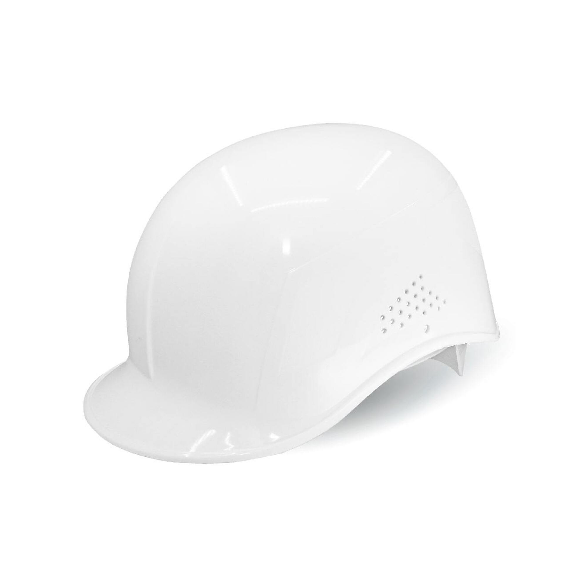 Bullhead Safety, White Vented Bump Cap W/ 4Point Slide Lock - 10 Each, Model# HH-BC1-W