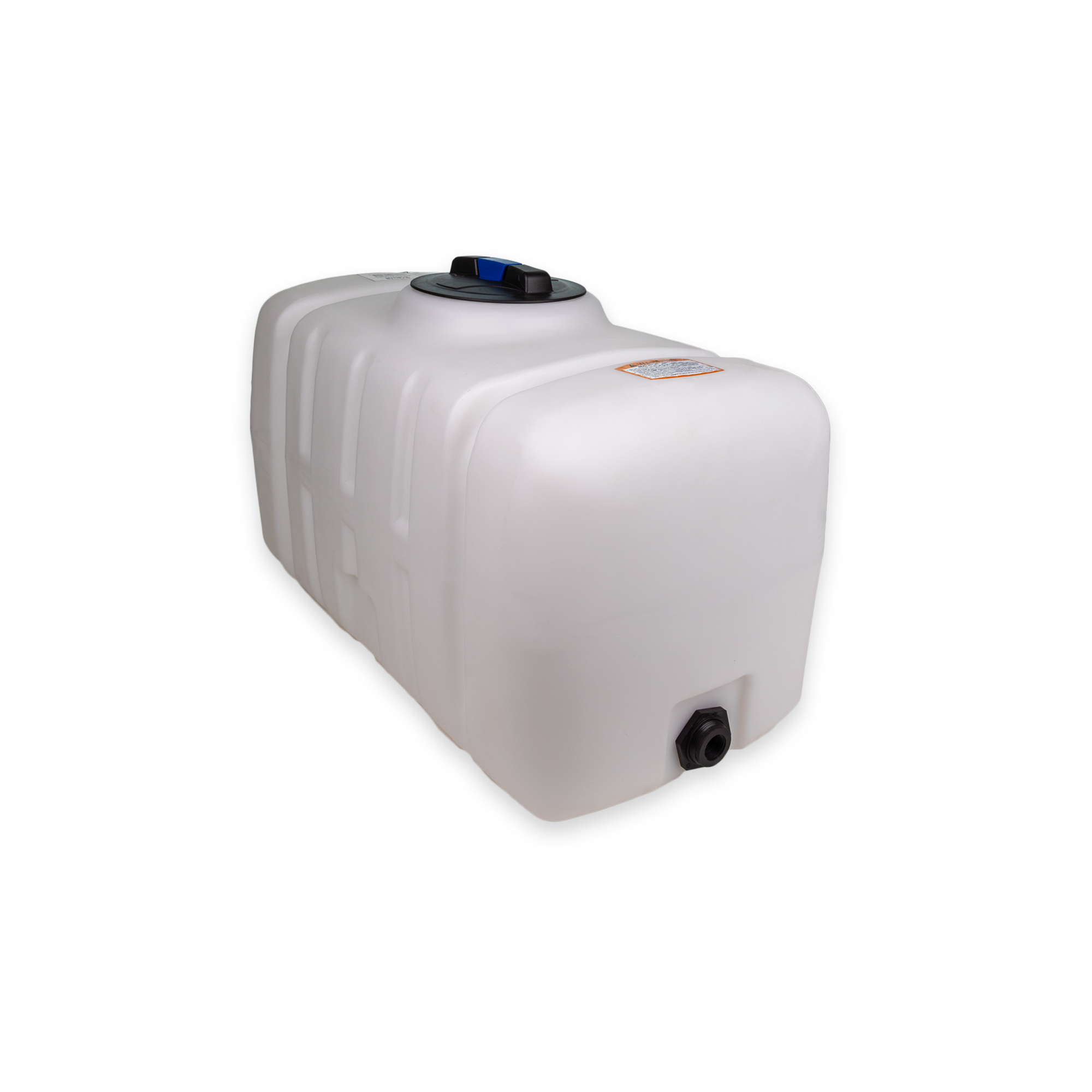 Norwesco, 50 Gallon Flat Bottom Utility Tank, Max. Capacity 50 Gal, Max. PSI 0 Material Polyethylene, Model# 42341-DS