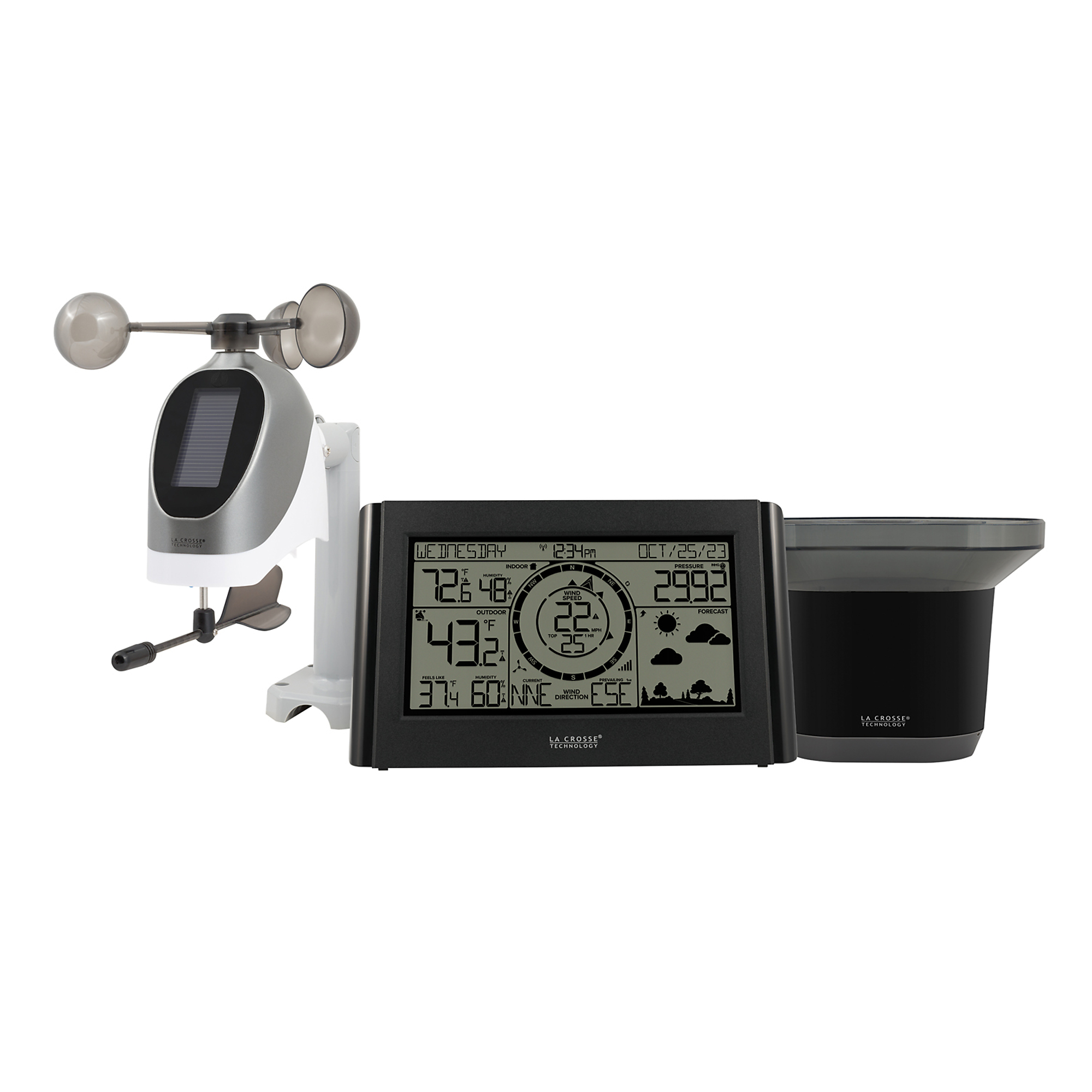 LaCrosse Technology, Black White Professional Weather Station, Model# 328-96087-INT