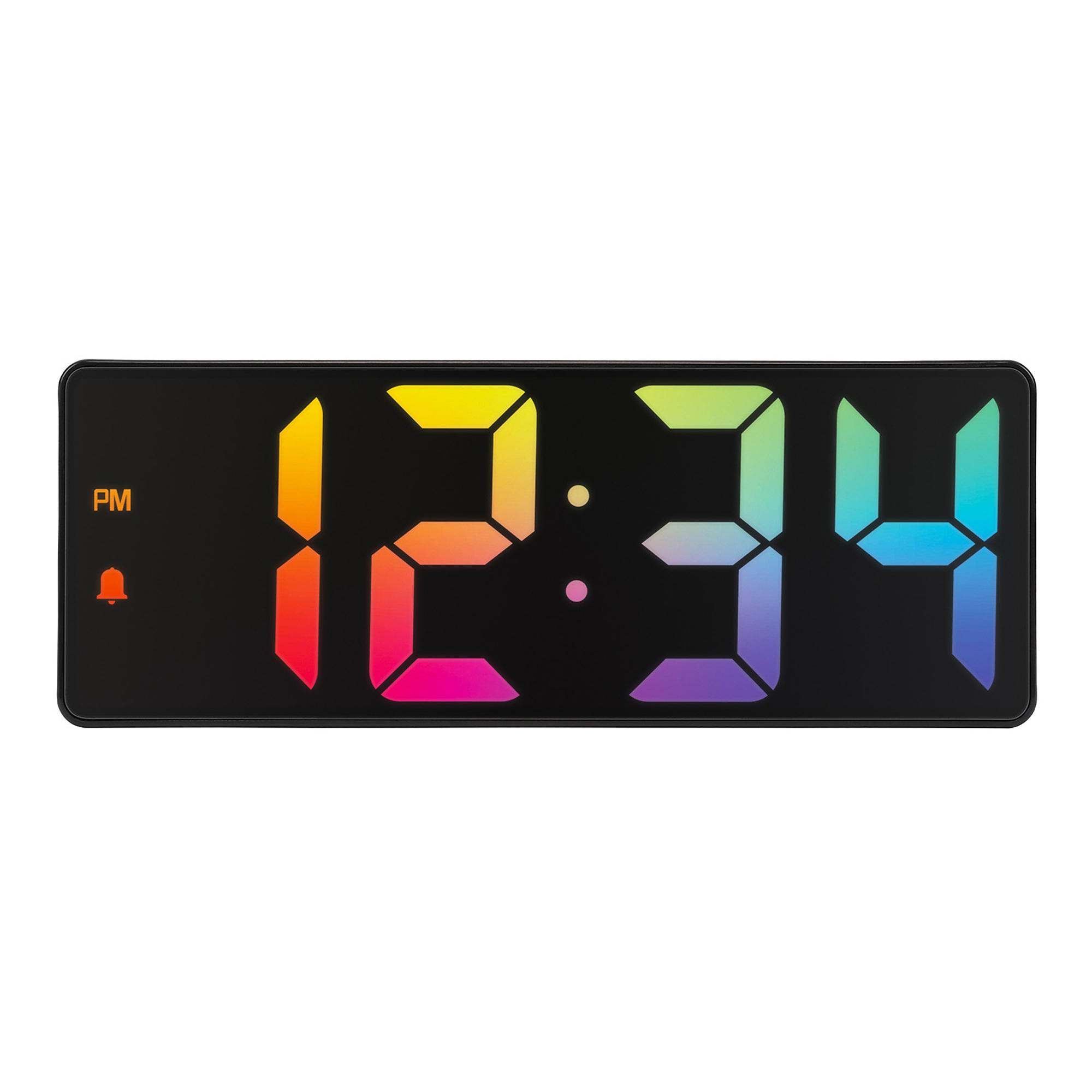 LaCrosse Technology, Digital Alarm Clock w/Color Gradient Digits, Model# 617-386