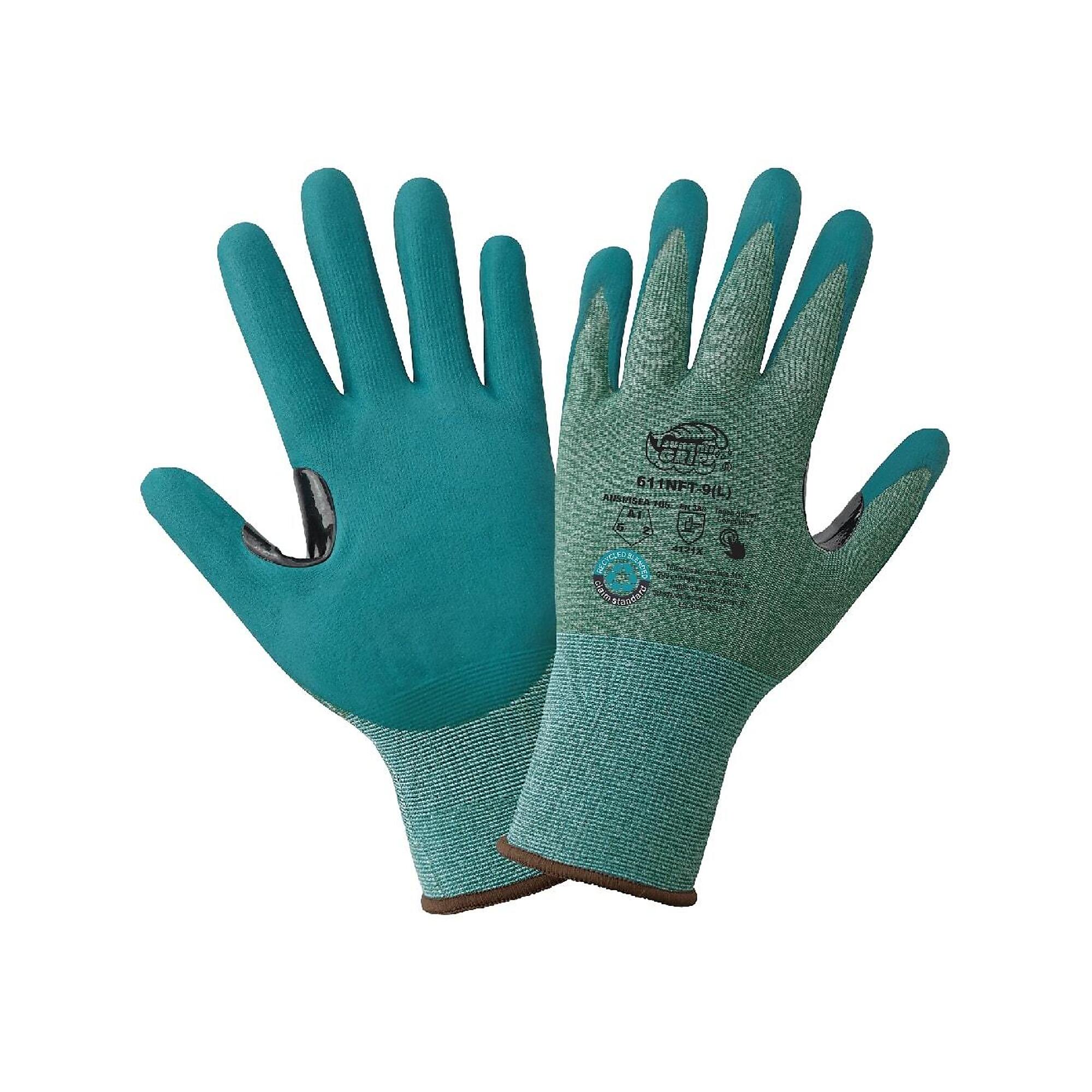 Global Glove 15-Gauge Nitrile Coated Touch Screen Gloves - 12 Pairs