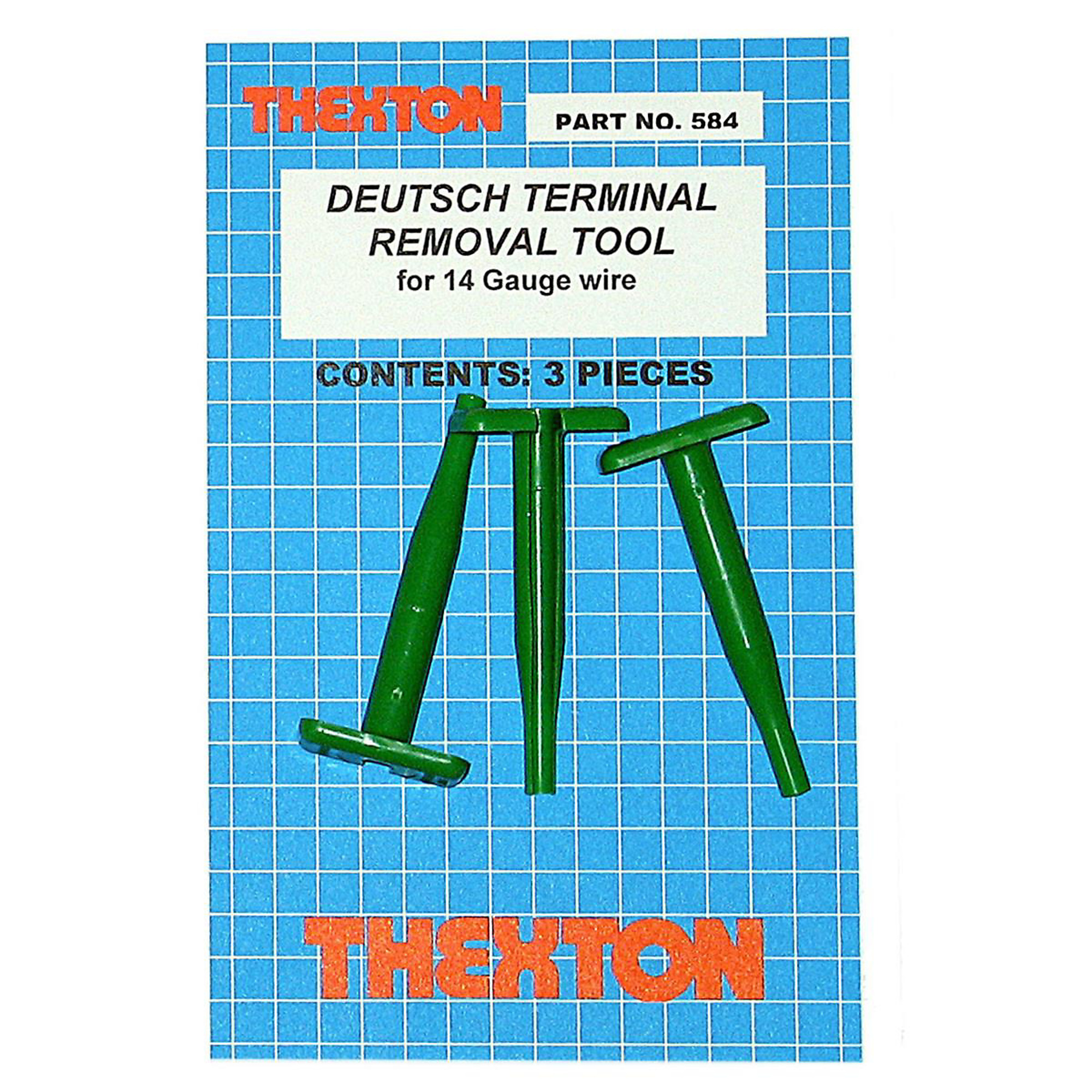 Thexton Deutsch Terminal Removal Tools — 14-Ga. Wire, Model# THX584