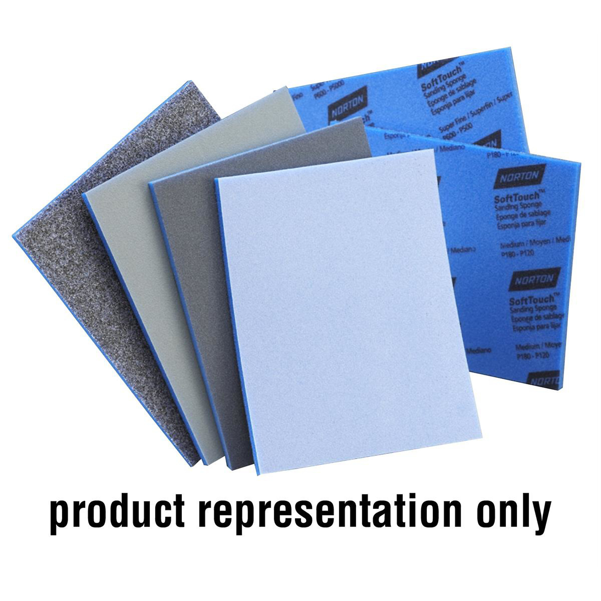 Norton Abrasives Soft Touch Sanding Sponge — Ultra Fine, 20 Pcs, Model# NOR03077