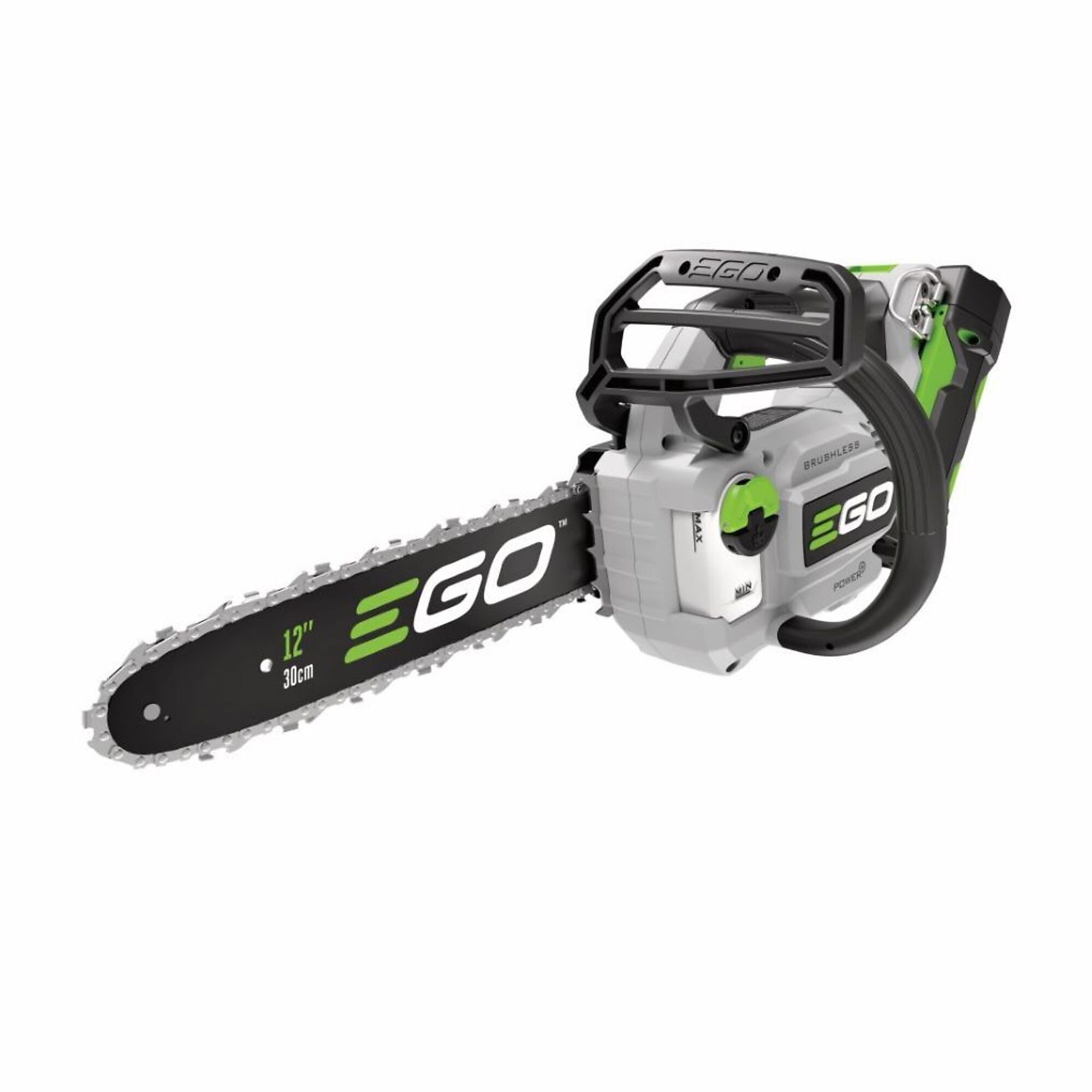 EGO 12in. Battery Chainsaw Kit, 56V Cordless Electric, 2.5Ah Battery and Charger, Model# CS1201