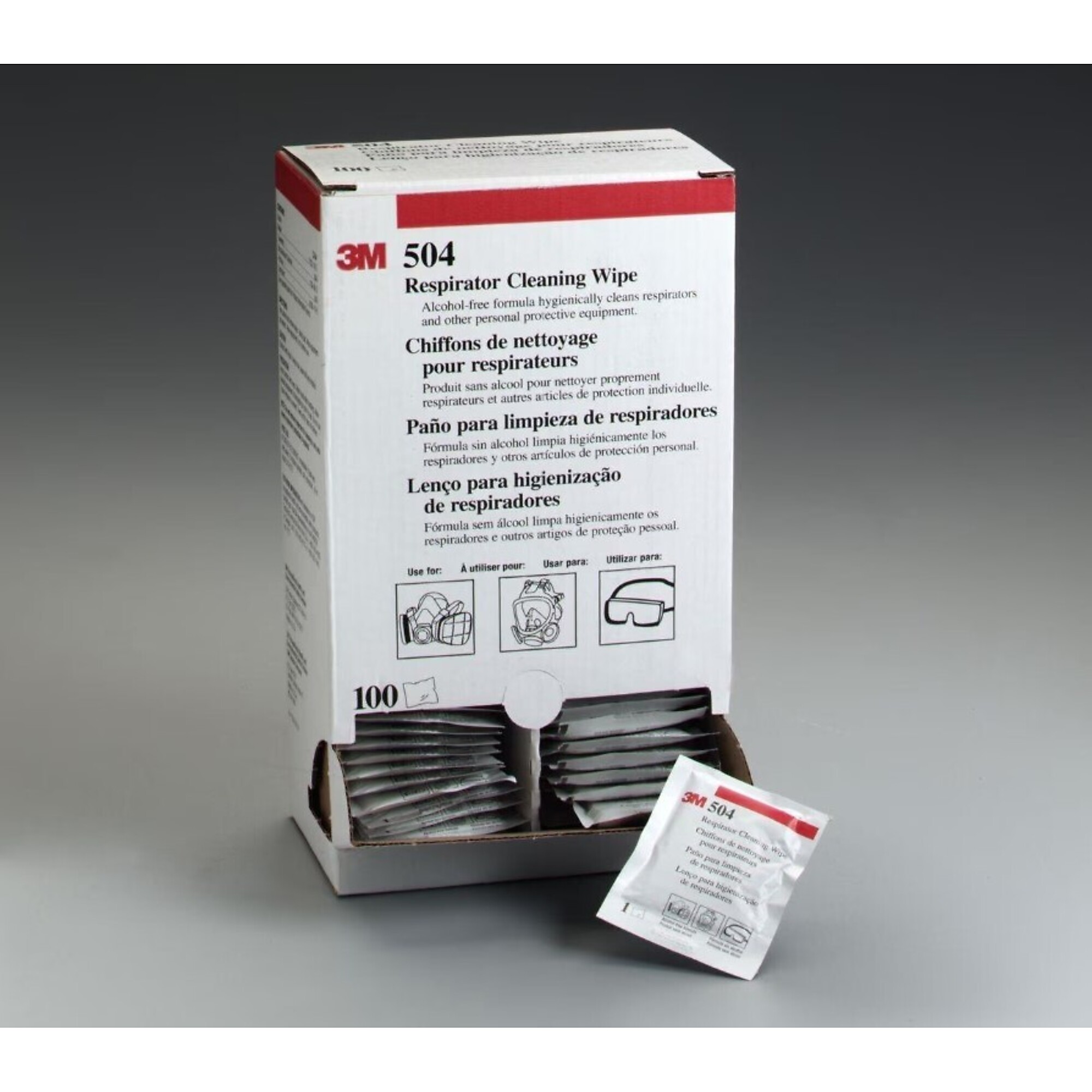 3M, Respirator Clean Wipe 504/07065 Alchl-Free, Model# MMM5113107065