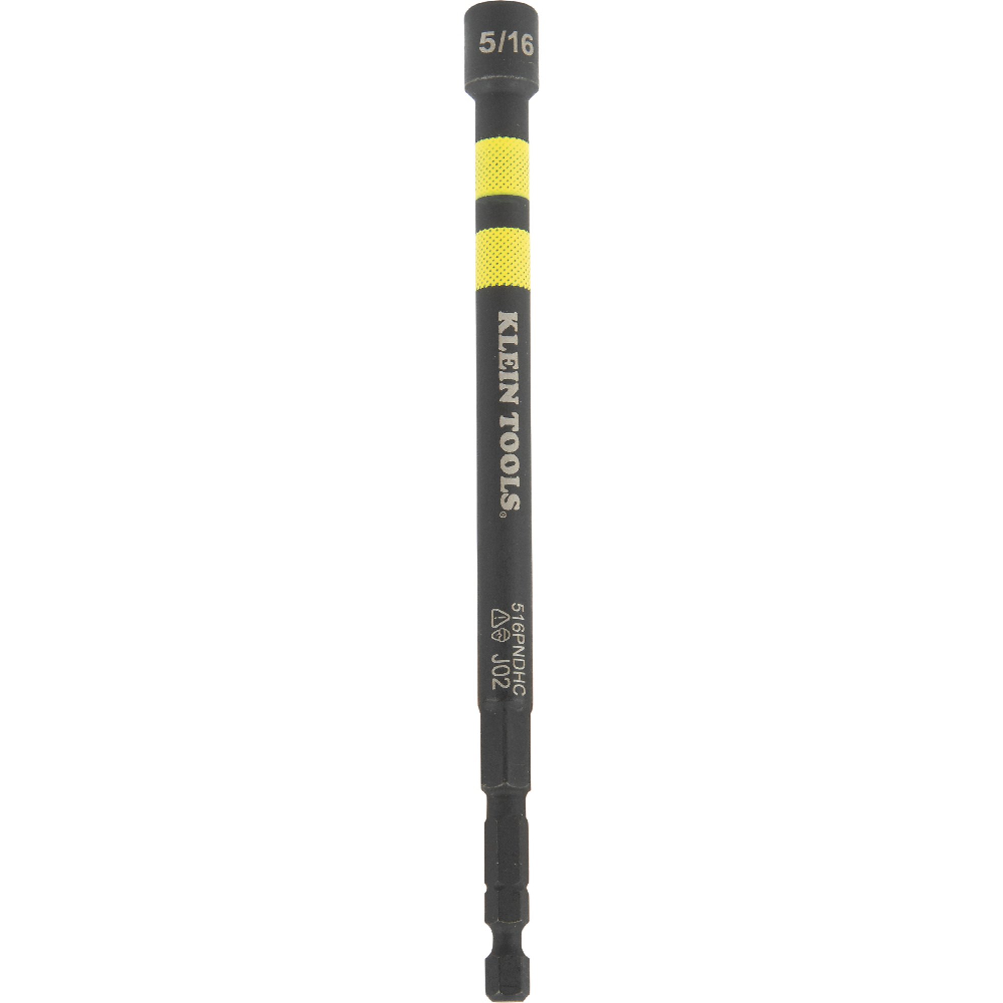 Klein Tools, 5/16in. Hollow Magnetic Color-Coded Power Nut Dr, Model# 516PNDHC