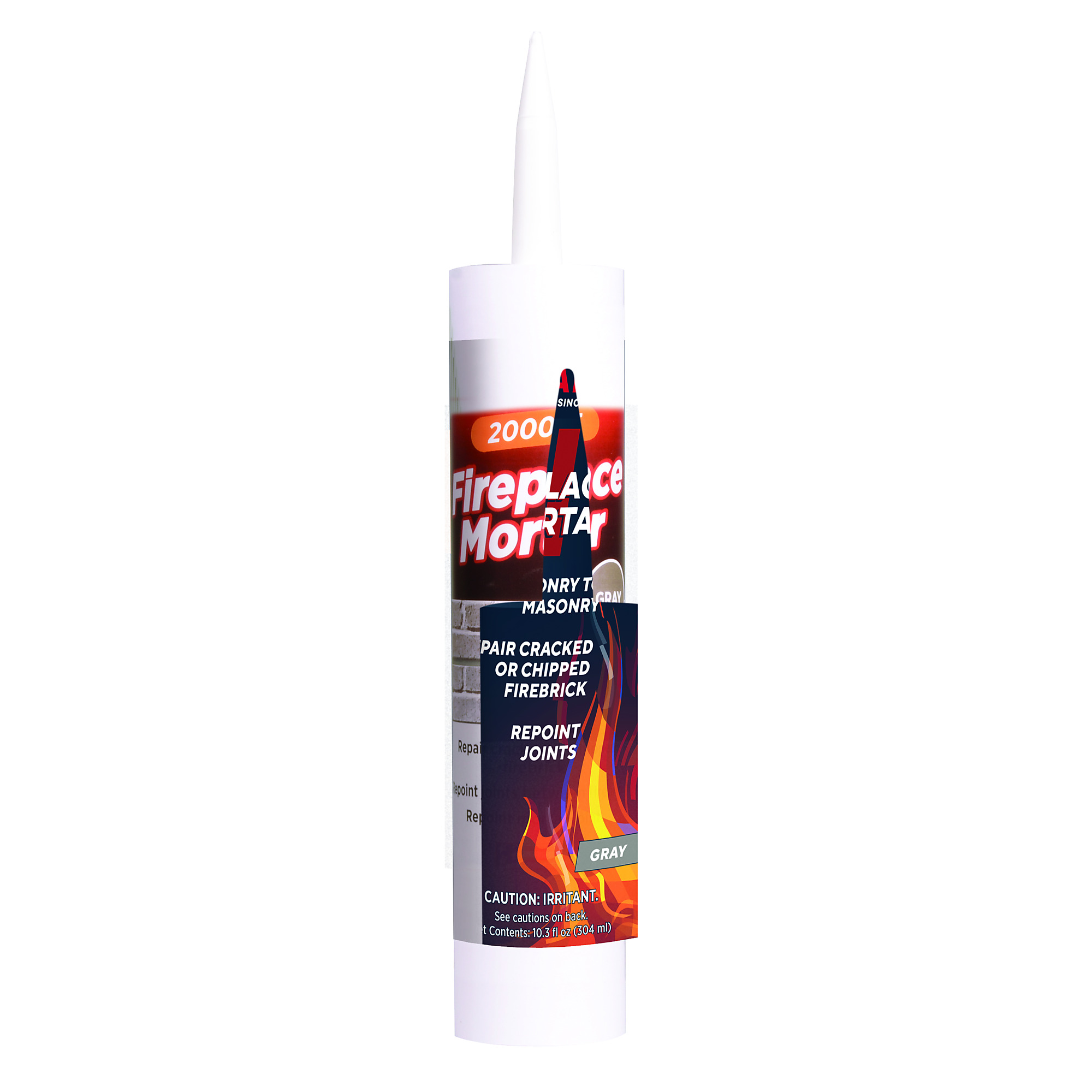 Rutland, Fireplace Mortar, Gray, 10.3 fl oz. Cartridge, Model# 63G