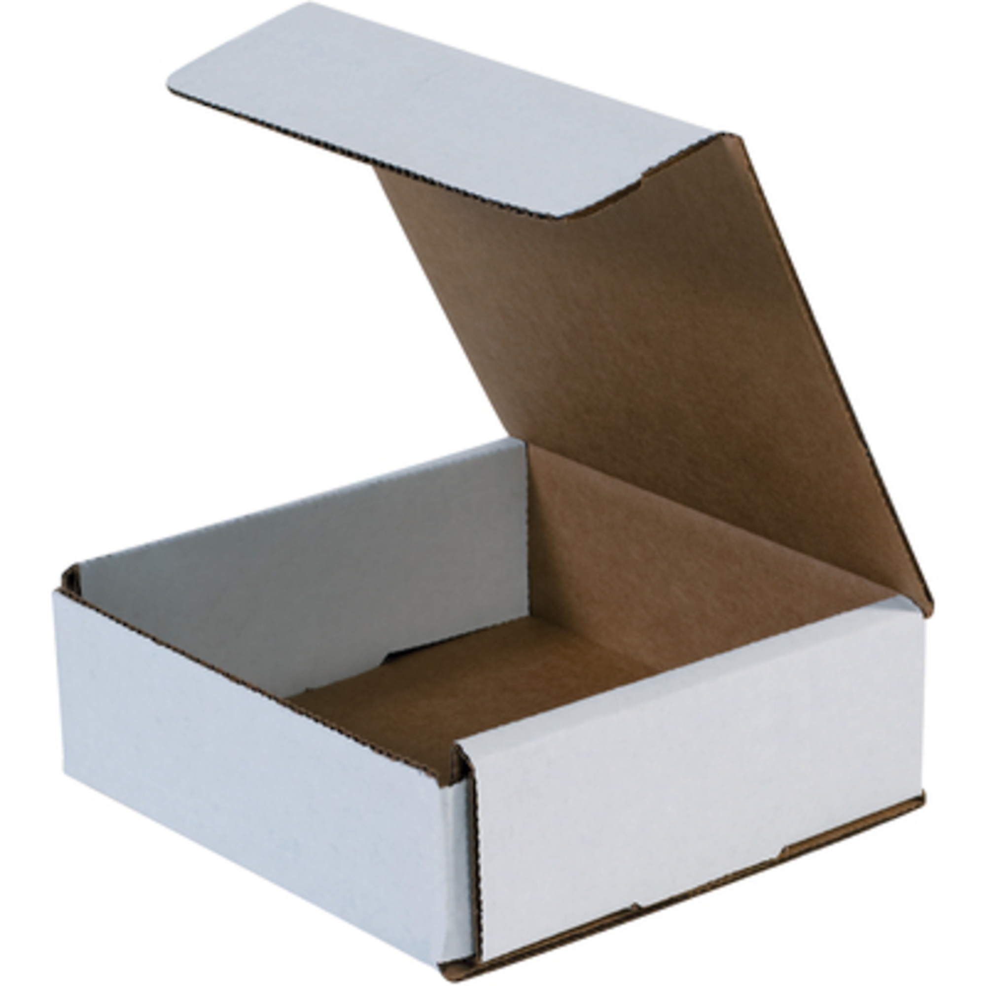 6 x 6 x 2in. White Corrugated Ms 50/CS, Length 6 in, Model# M662