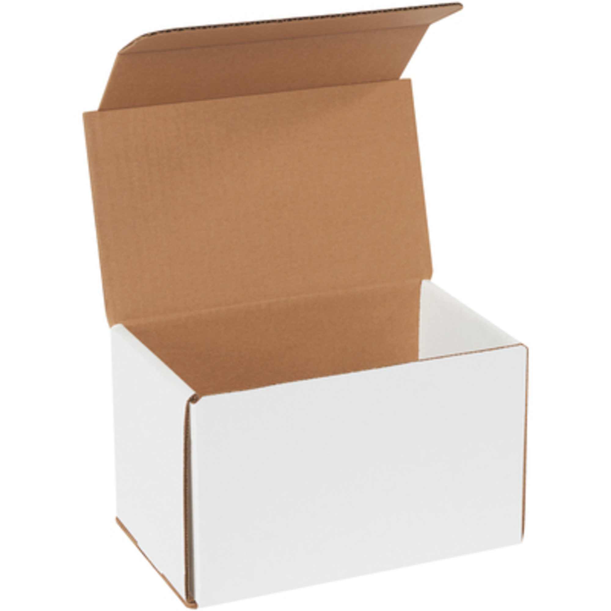 8 x 5 x 5in. White Corrugated Ms 50/CS, Length 8 in, Model# M855
