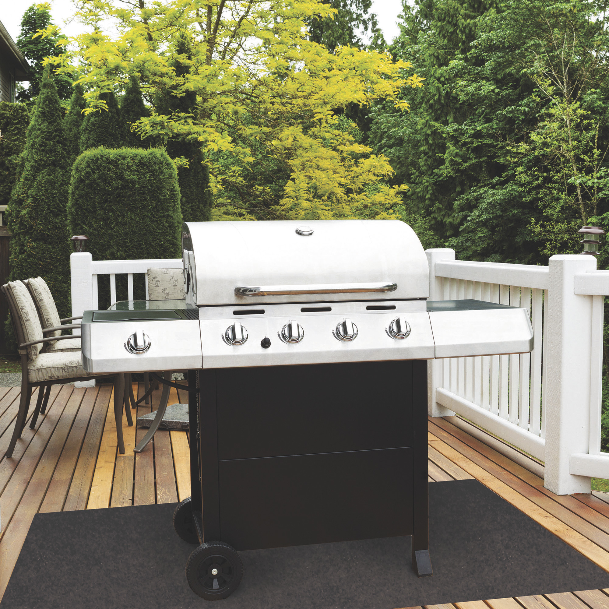 TechnoFlex TechnoFloor AllPurpose Mat — Black, 84in.L x 60in.W x 1/8in