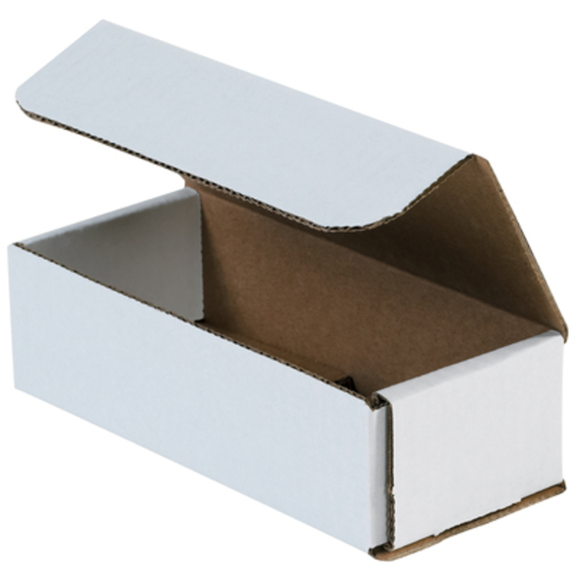 Stock Packaging White Corrugated Boxes — 7in. x 3in. x 2in., 50 Pcs, Model# M732