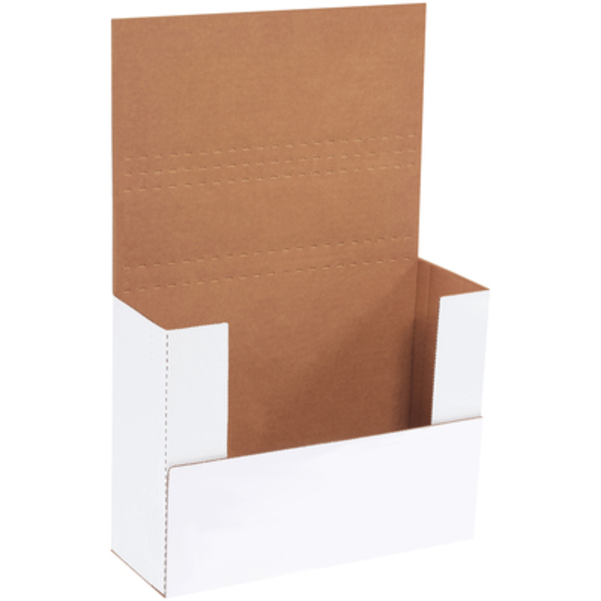 11 1/8 x 8 5/8 x 4in. White Easy-Fold Ms 50/CS, Length 11.125 in, Model# M1BKXL