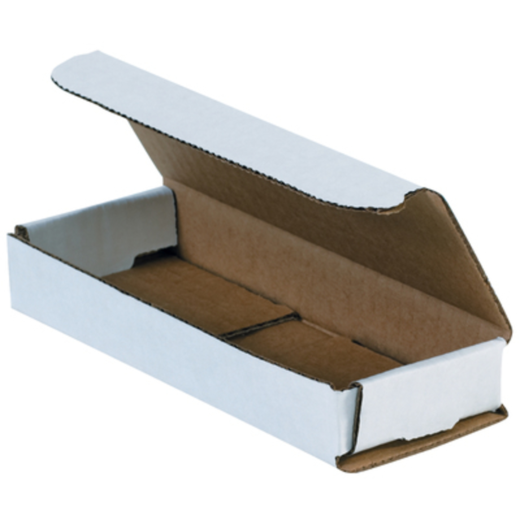 6 1/2 x 2 1/2 x 1in. White Corrugated Ms 50/CS, Length 6.5 in, Model# MRX1X