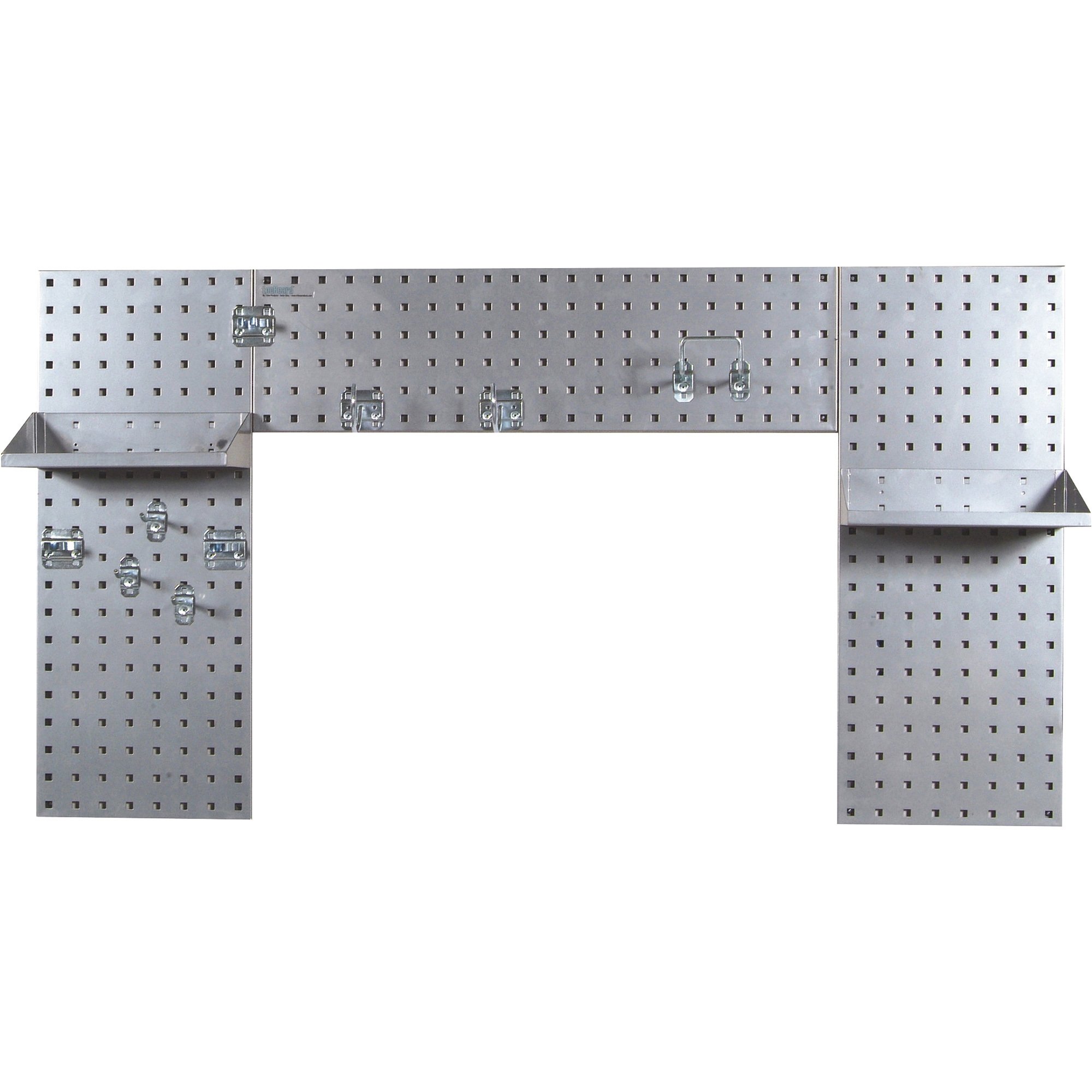 ウォッシュボード Triton Laundry Room Pegboard Strip Kit — Silver, Model
