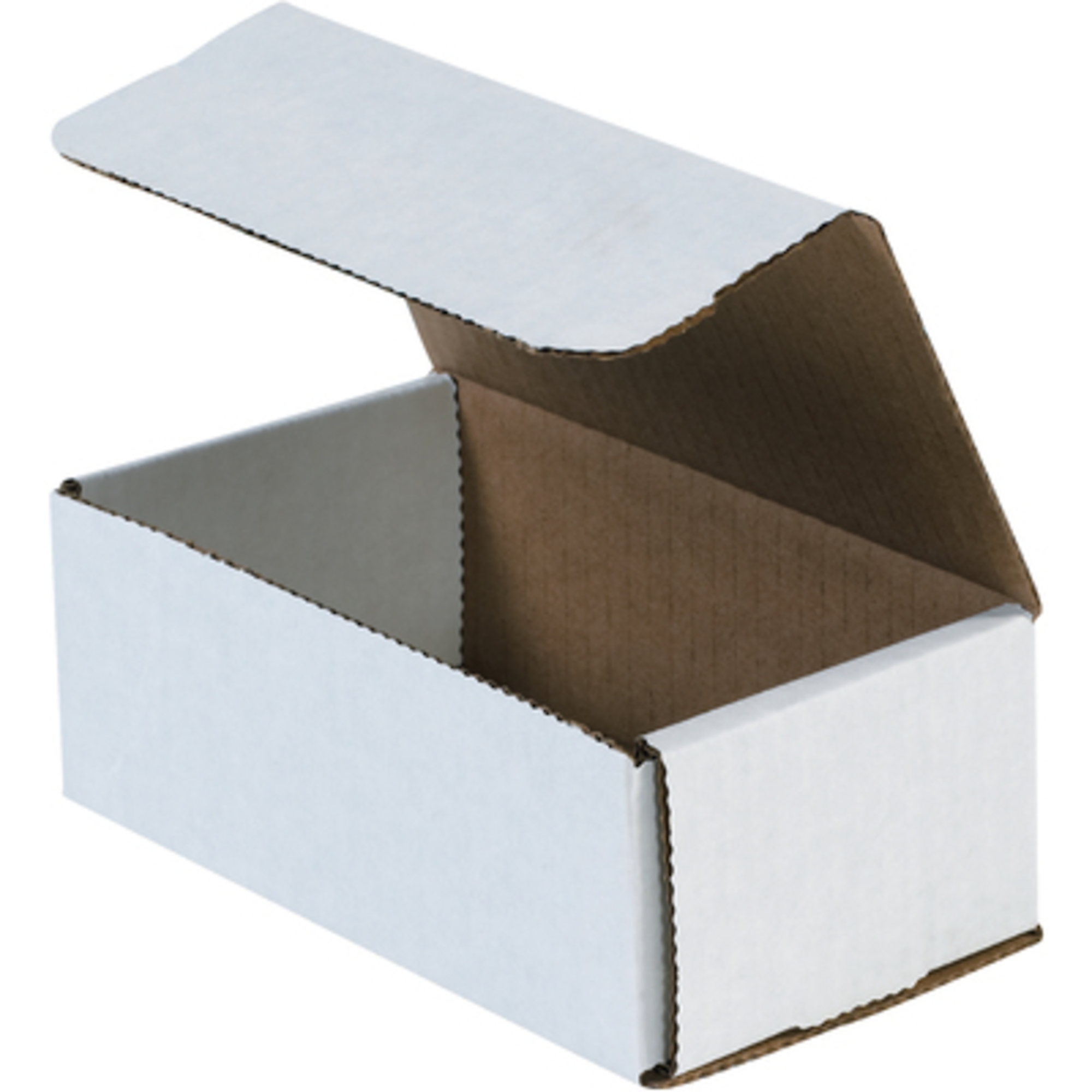 6 1/2 x 3 5/8 x 2 1/2in. White Corrugated Ms 50/CS, Length 6.5 in, Model# MRX4X