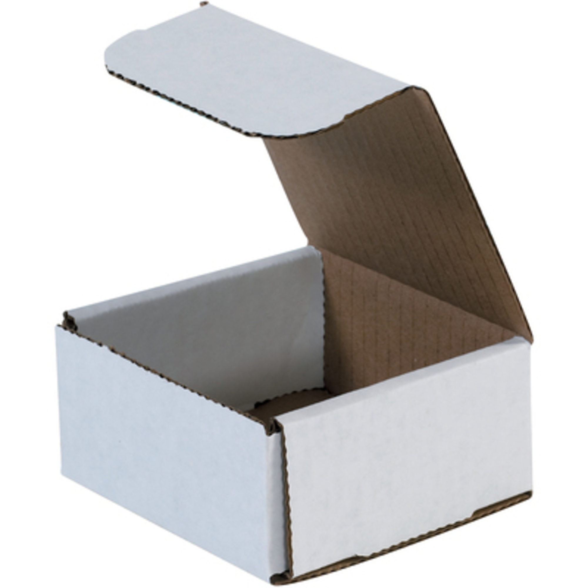 4 x 4 x 2in. White Corrugated Ms 50/CS, Length 4 in, Model# M442
