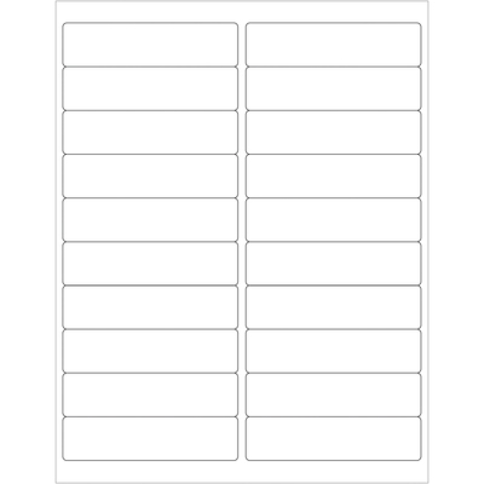 4 x 1in. White Recta Laser Label 2000/CS, Model# LL121 | Northern Tool
