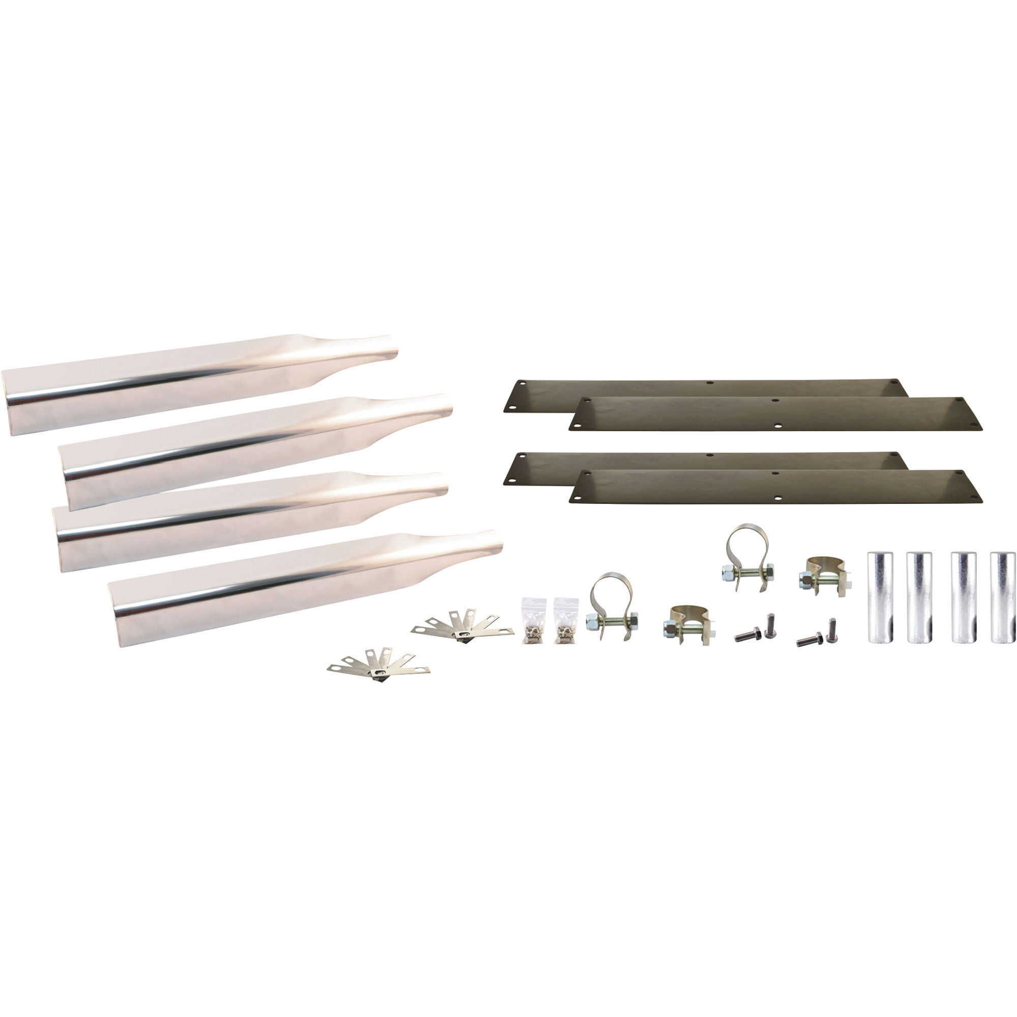 Trux Accessories Mounting Kit for Single Axle Truck Fenders, With Threaded Post Mount Tubes, Model# TFEN-SKITHD