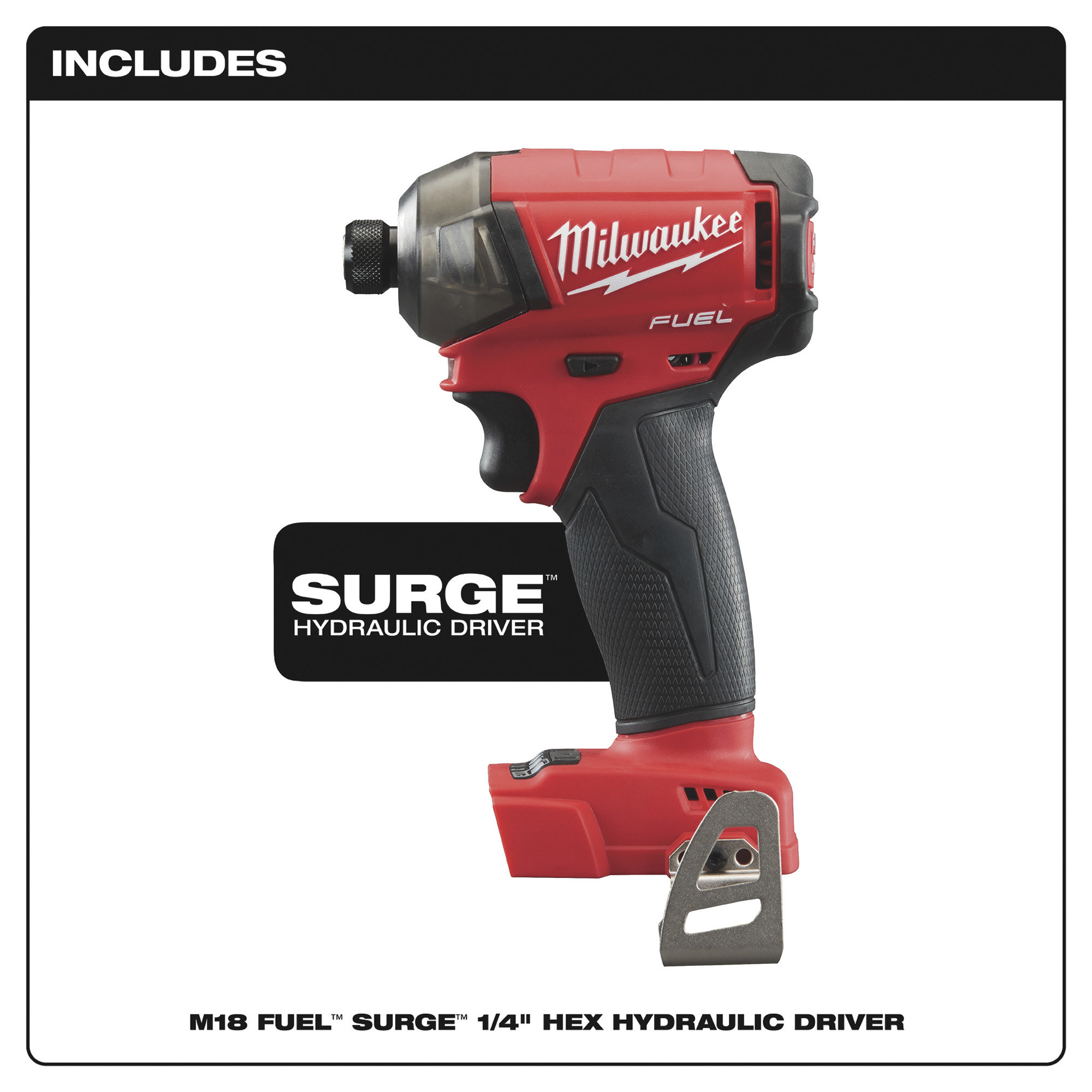 Milwaukee M18 Fuel Surge 1/4in. Hex Hydraulic Impact Driver, 18V