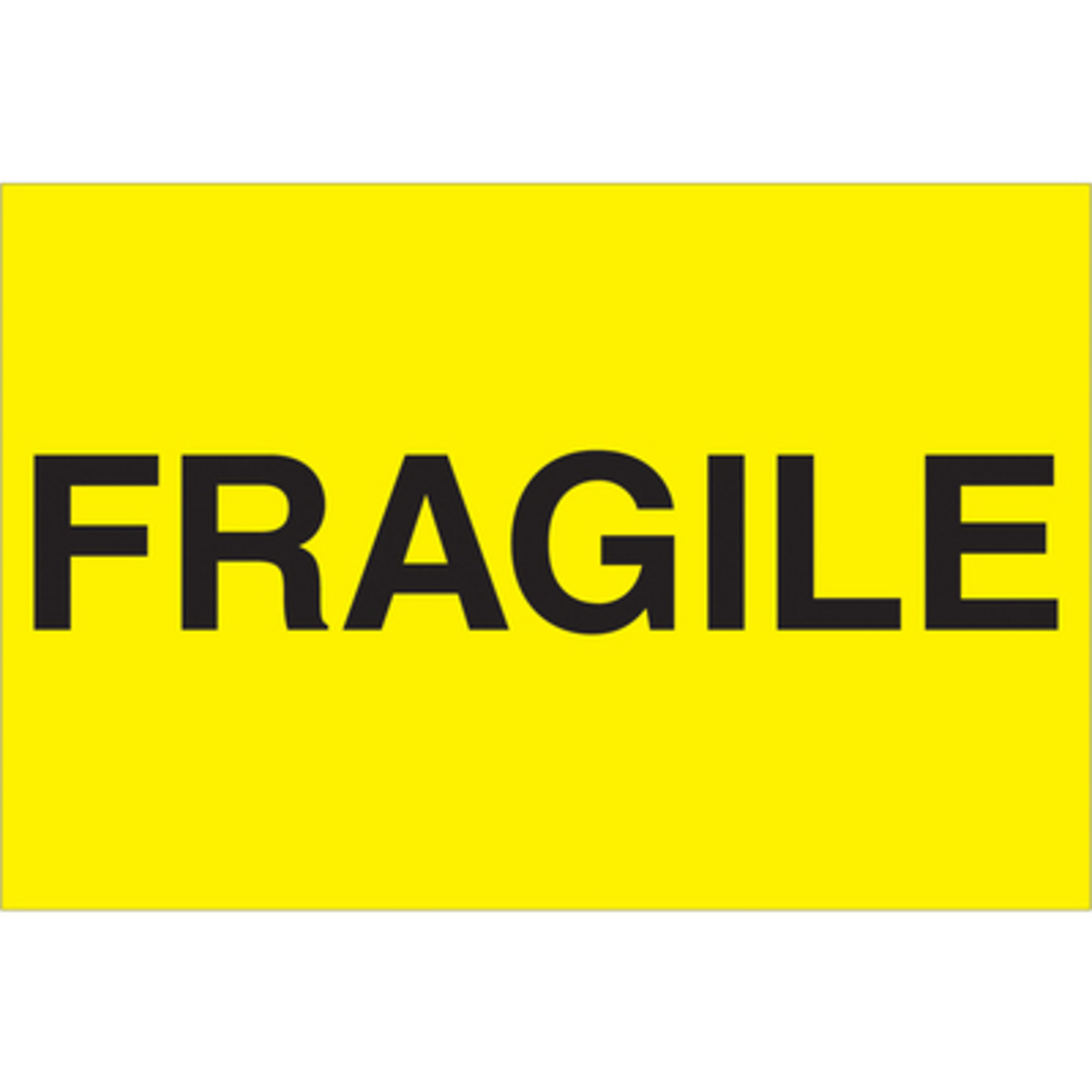 2 x 3in. - "Frag (Fluo Yello Label 500/CS, Model# DL1057