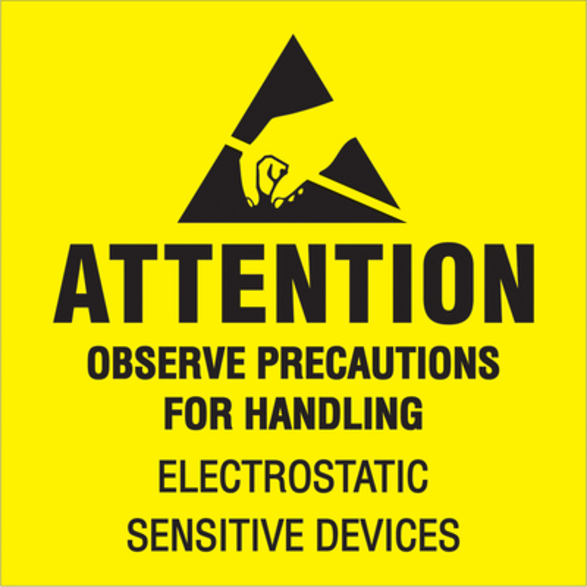 2 x 2in. - "Atte - Obser Preca (Fluo Yello L 500/CS, Model# DL1369
