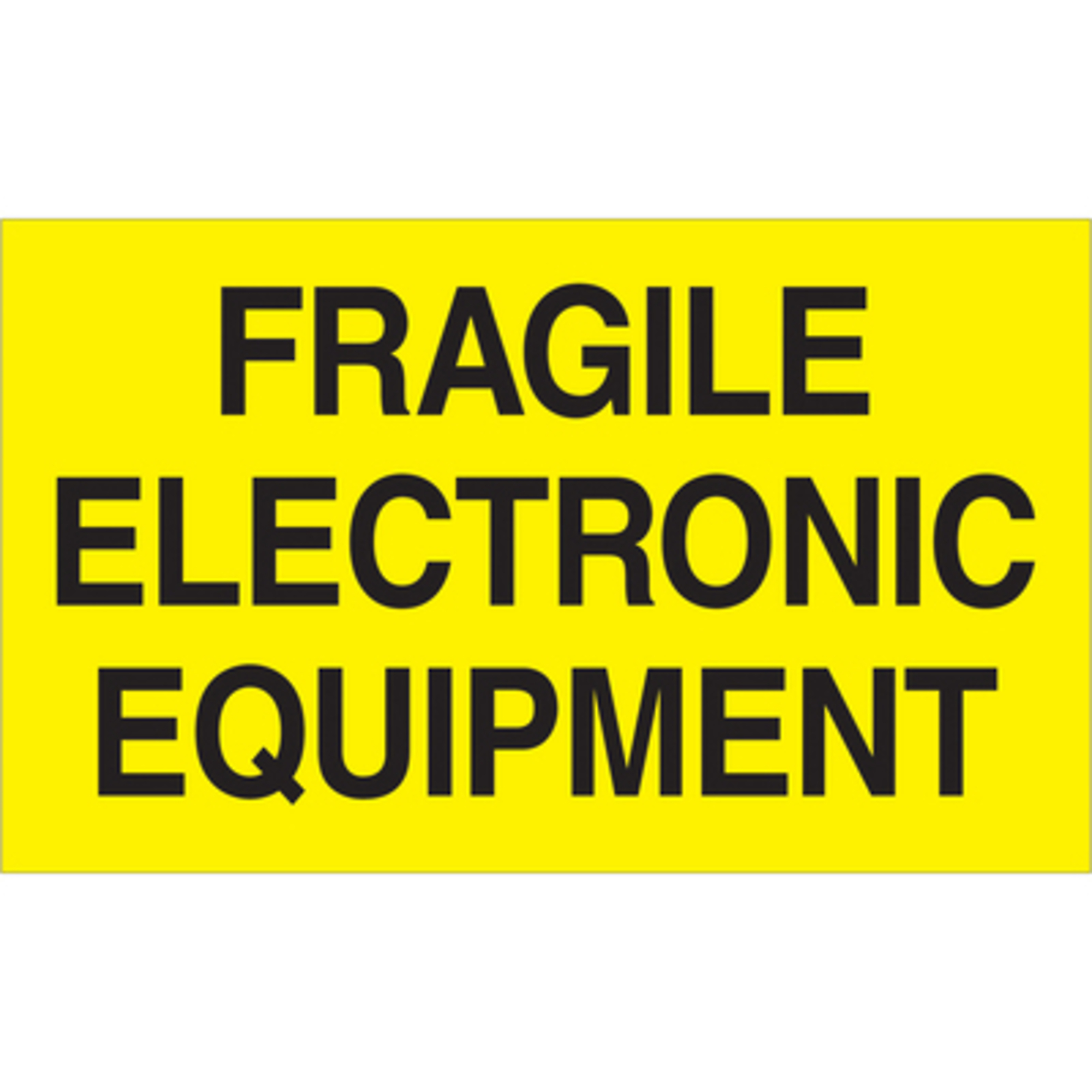 3 x 5in. - "Frag Elect Equip (Fluo Yello L 500/CS, Model# DL2441