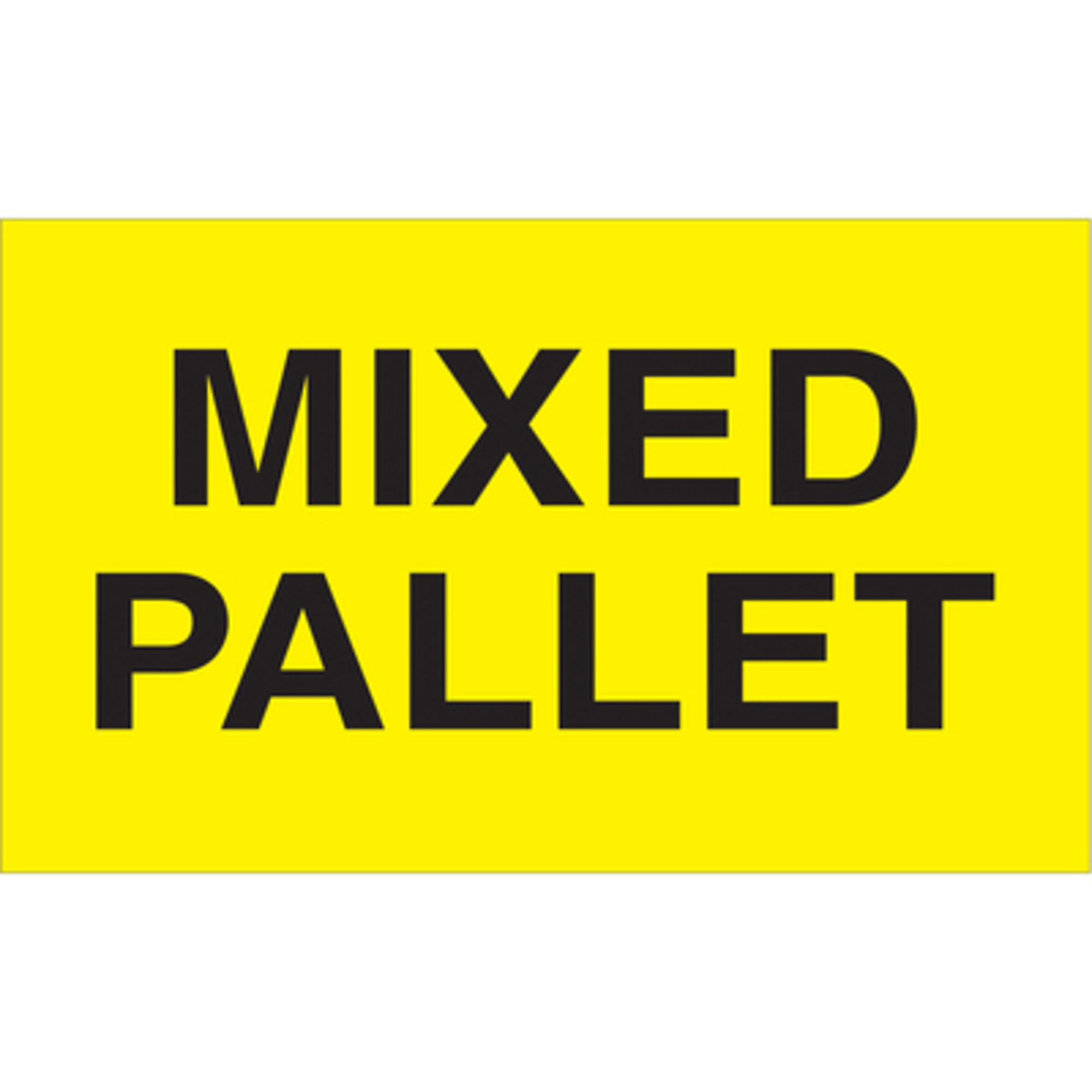 3 x 5in. - "Mixe Palle (Fluo Yello Label 500/CS, Model# DL2481