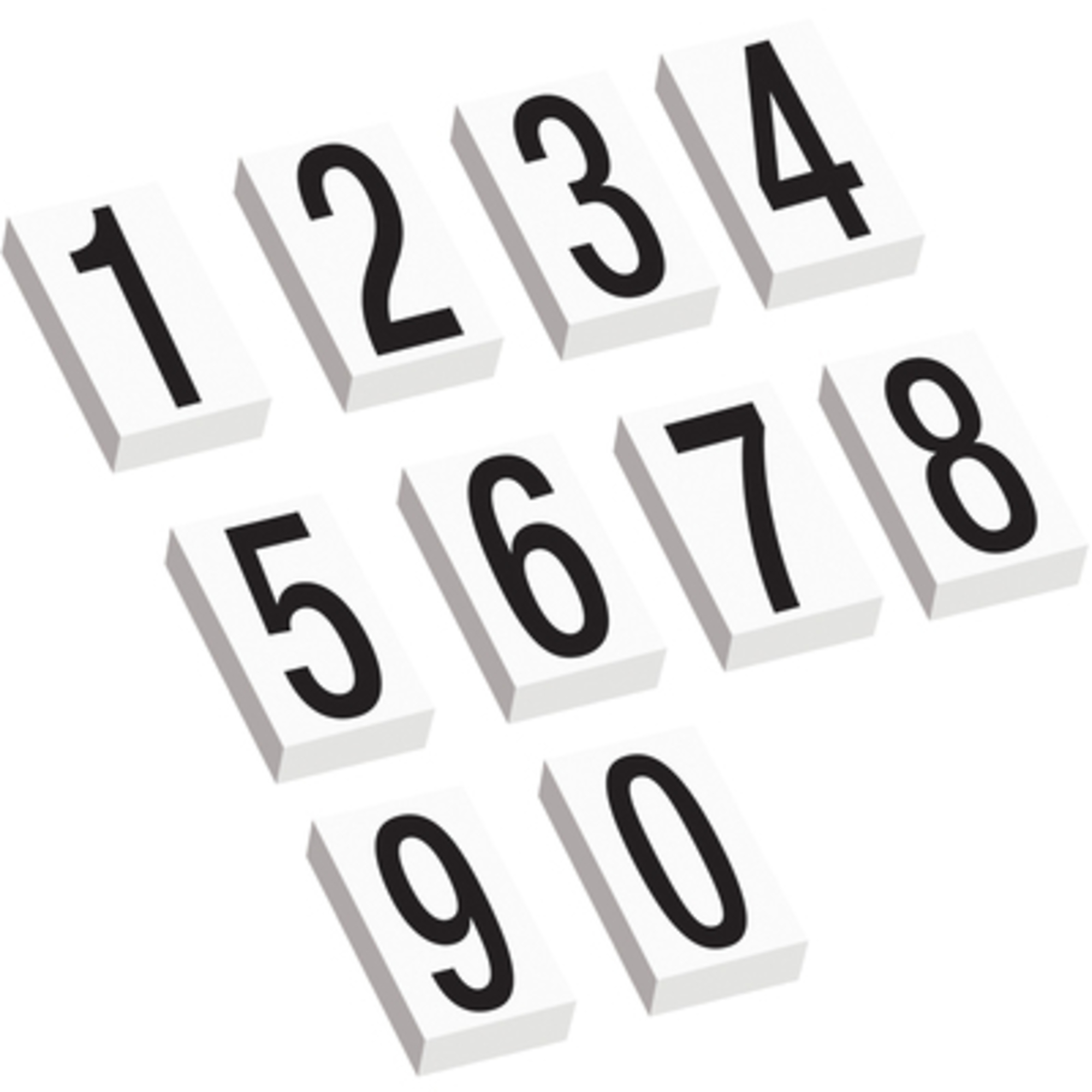 3 1/2in. Vinyl Wareh Numbe Kit Label 1/CS, Model# DL9315