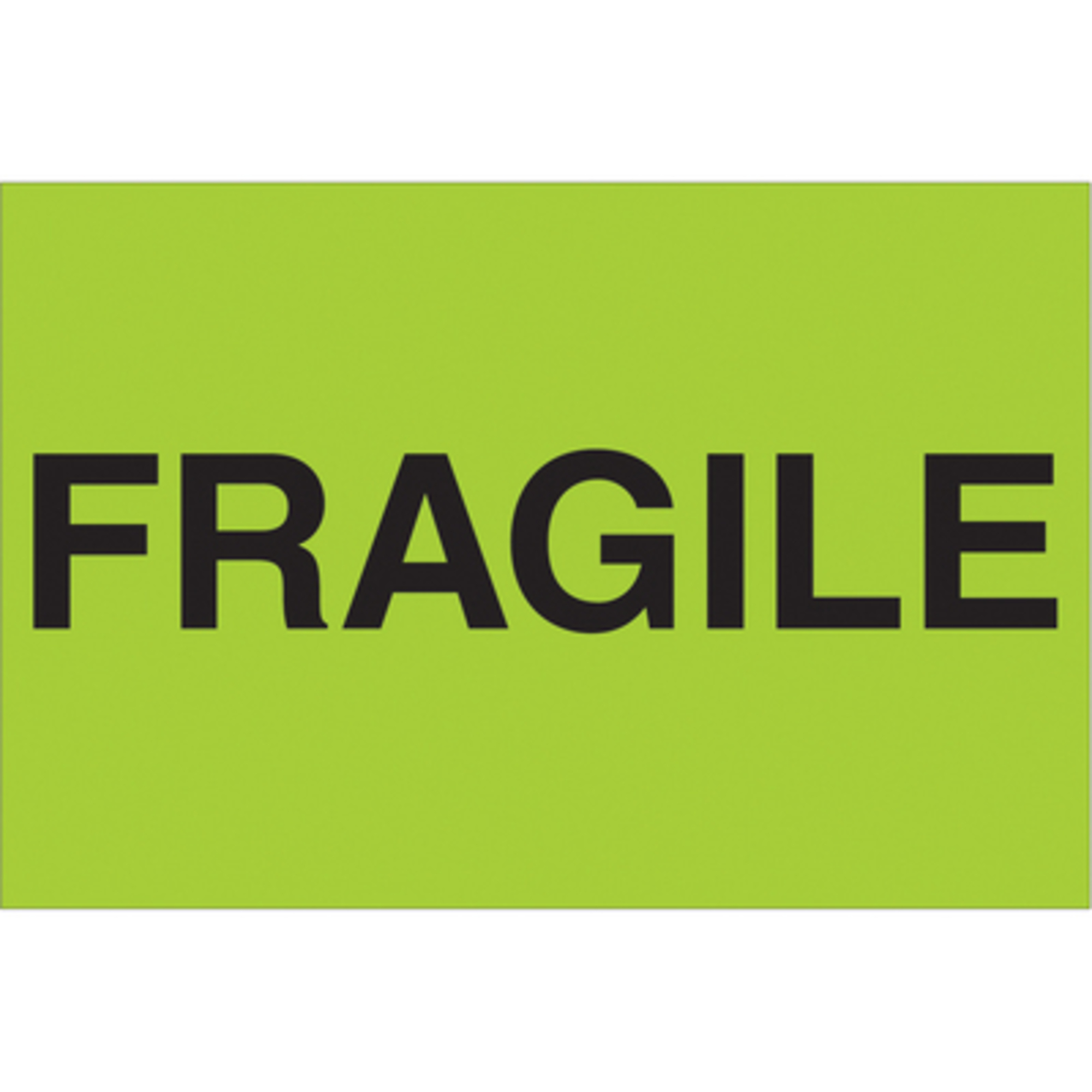 2 x 3in. - "Frag (Fluo Green Label 500/CS, Model# DL1056