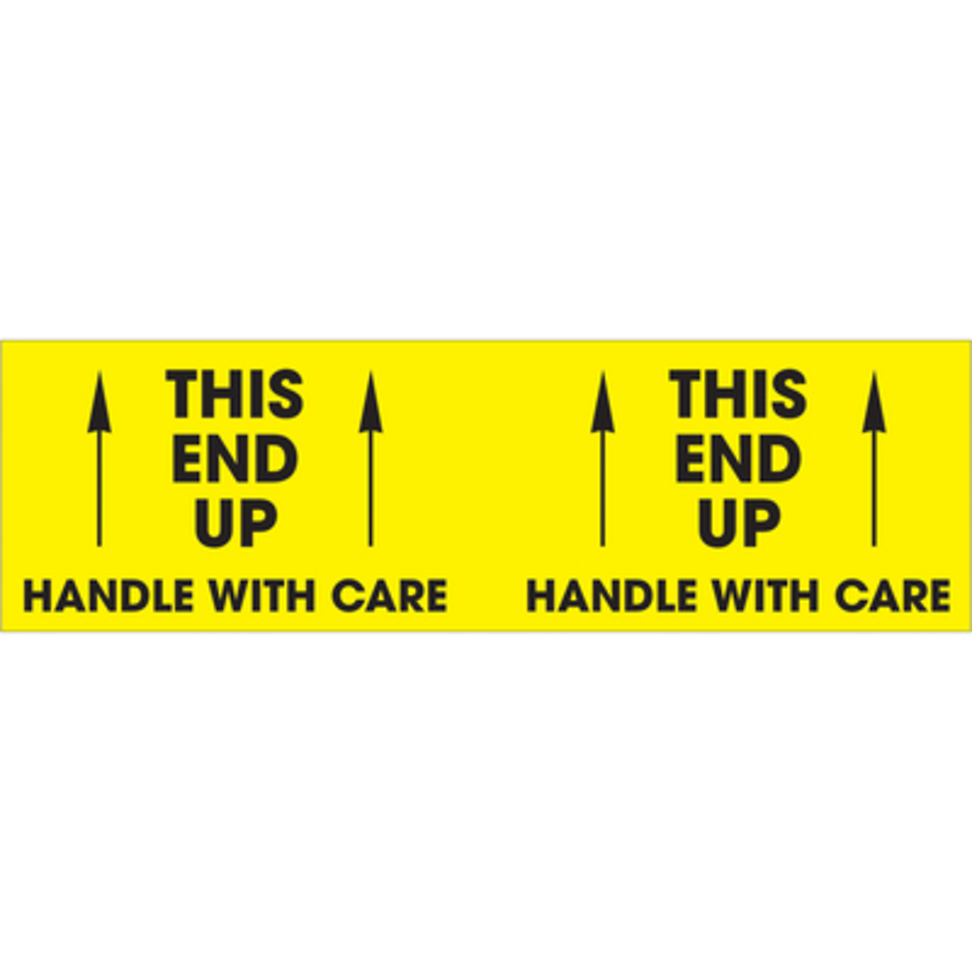 3 x 10in. - "T End Up - Handl W Care" (Fluo 500/CS, Model# DL3151