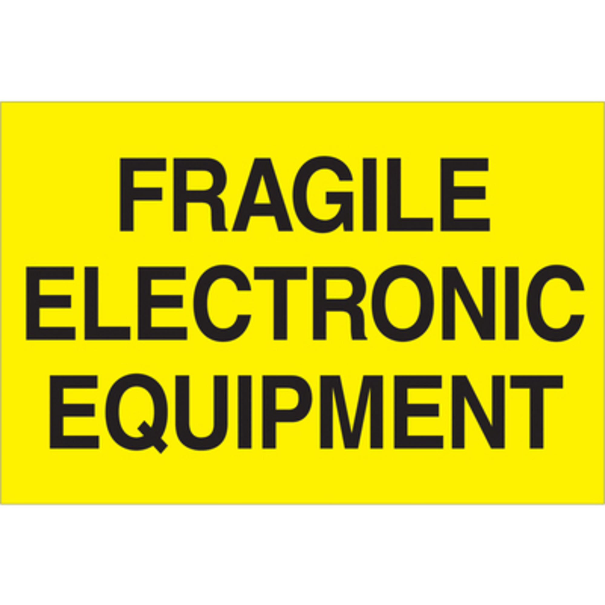 2 x 3in. - "Frag - Elect Equip (Fluo Yello L 500/CS, Model# DL1193